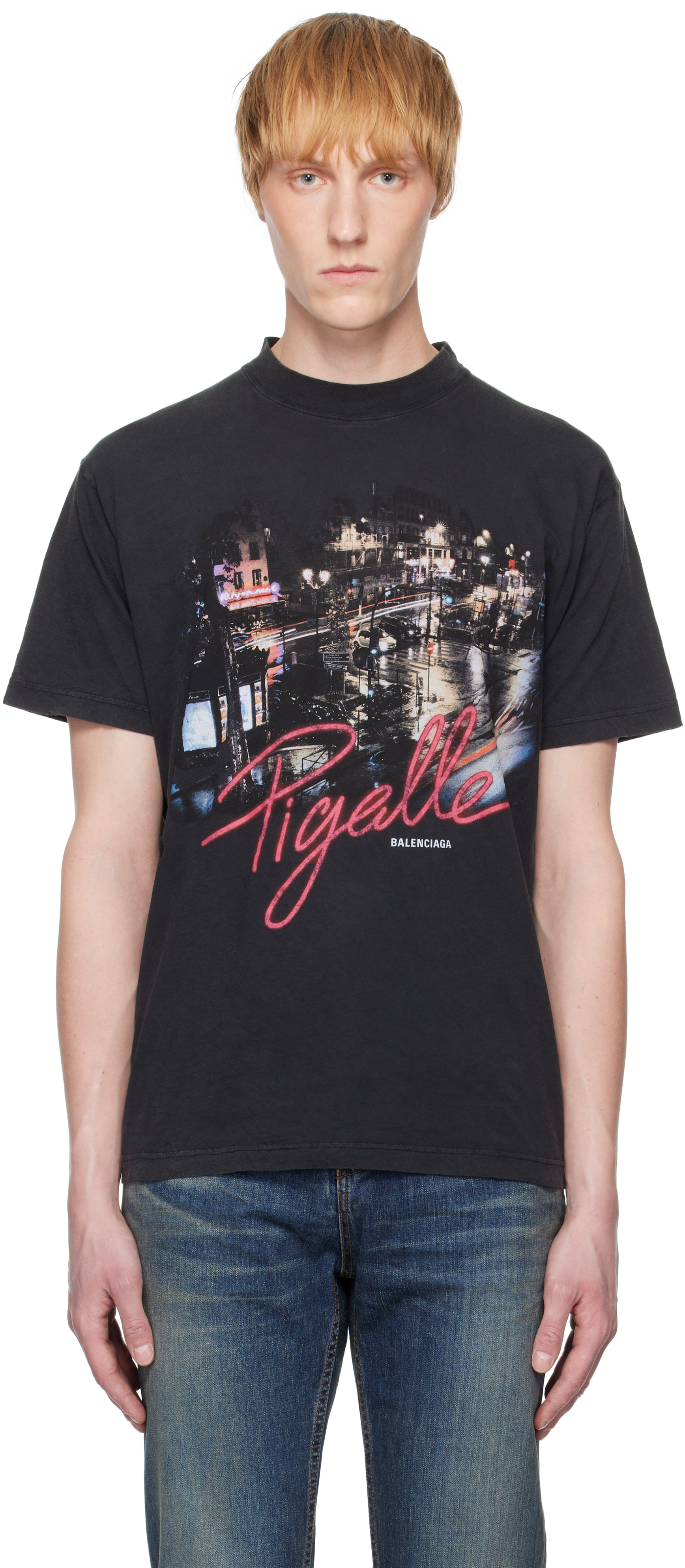 【BALENCIAGA】'Pigalle' スモールフィット Tシャツ Balenciaga Small Fit Pigalle Graphic T-Shirt | Nordstrom