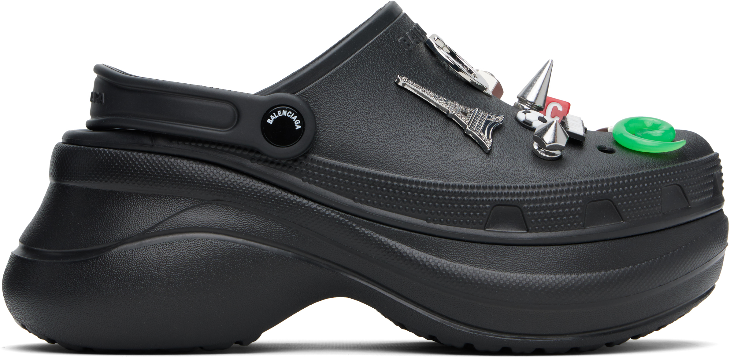BALENCIAGA - 2025新作 BALENCIAGA CROCSミュール JIBBITZ 36の