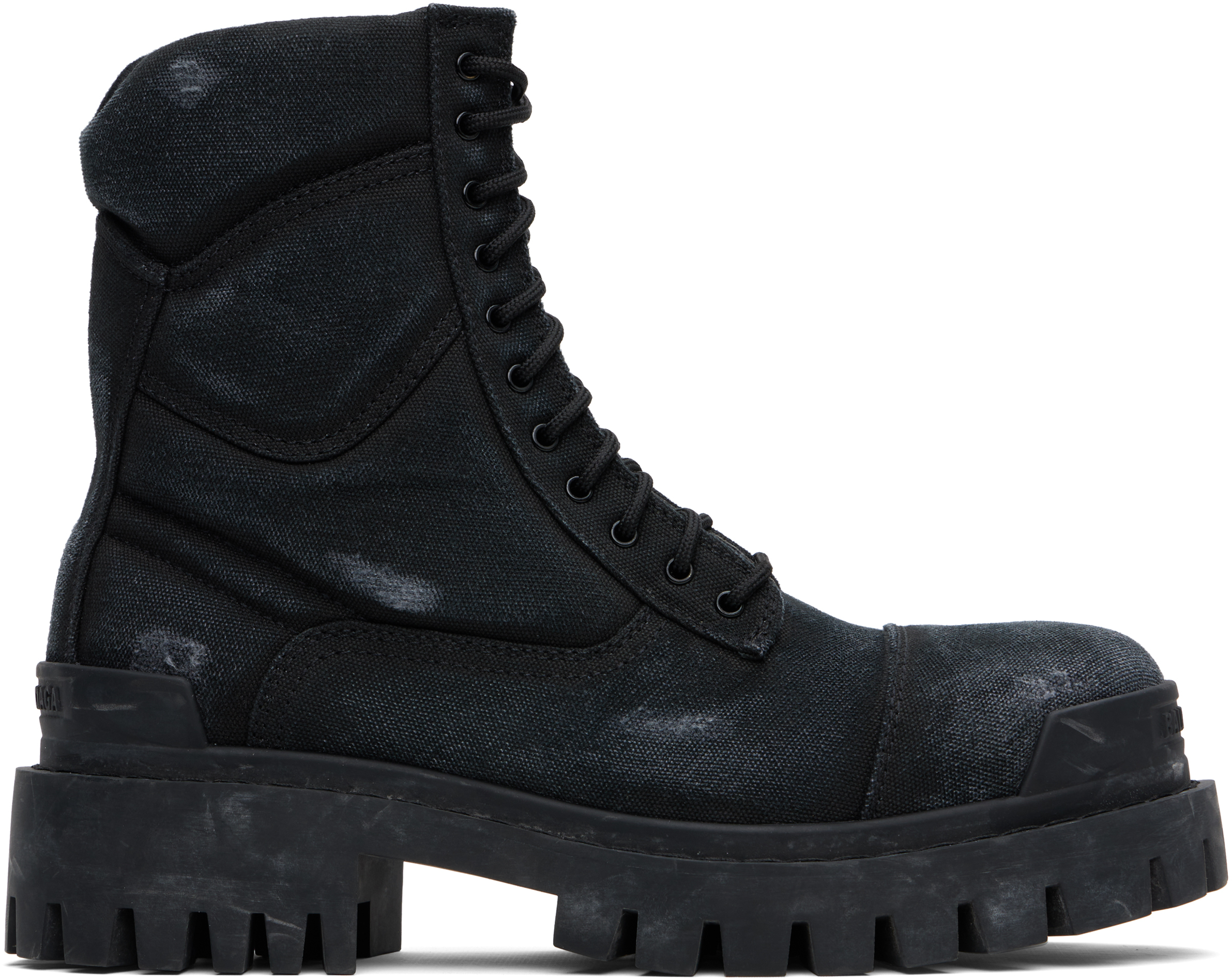 Black Combat Strike 20mm Boots