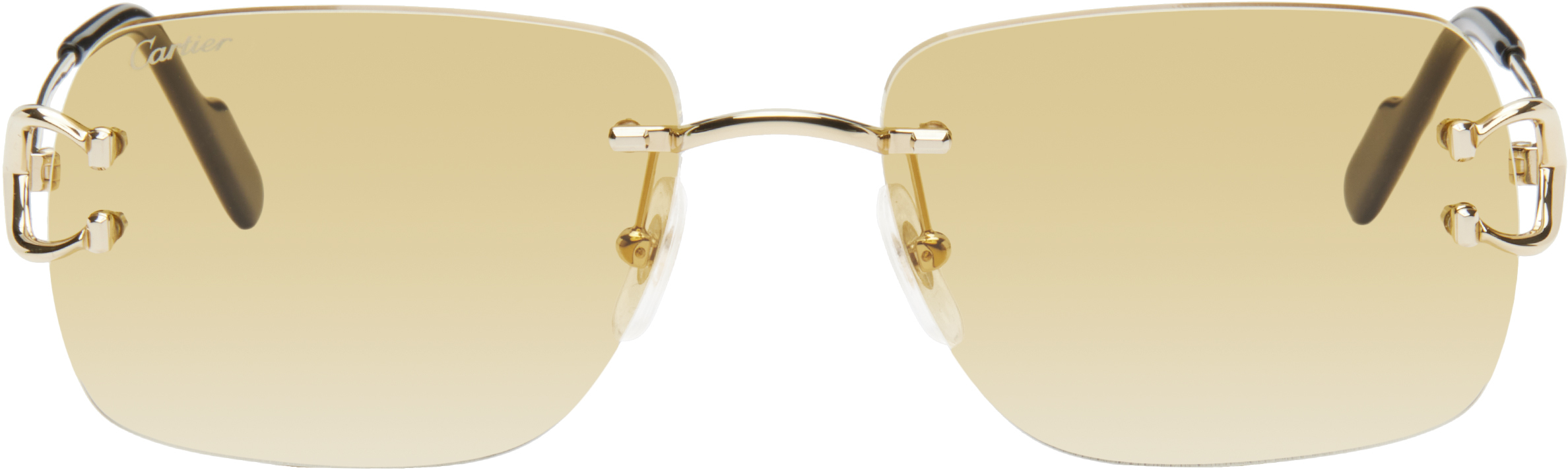 Gold 'Signature C de Cartier' Sunglasses