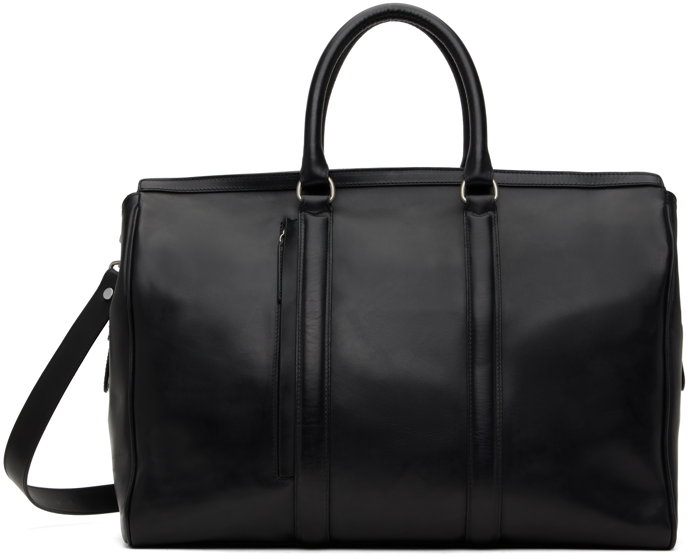 Officine Creative Black Quentin 009 Duffle Bag In Nero