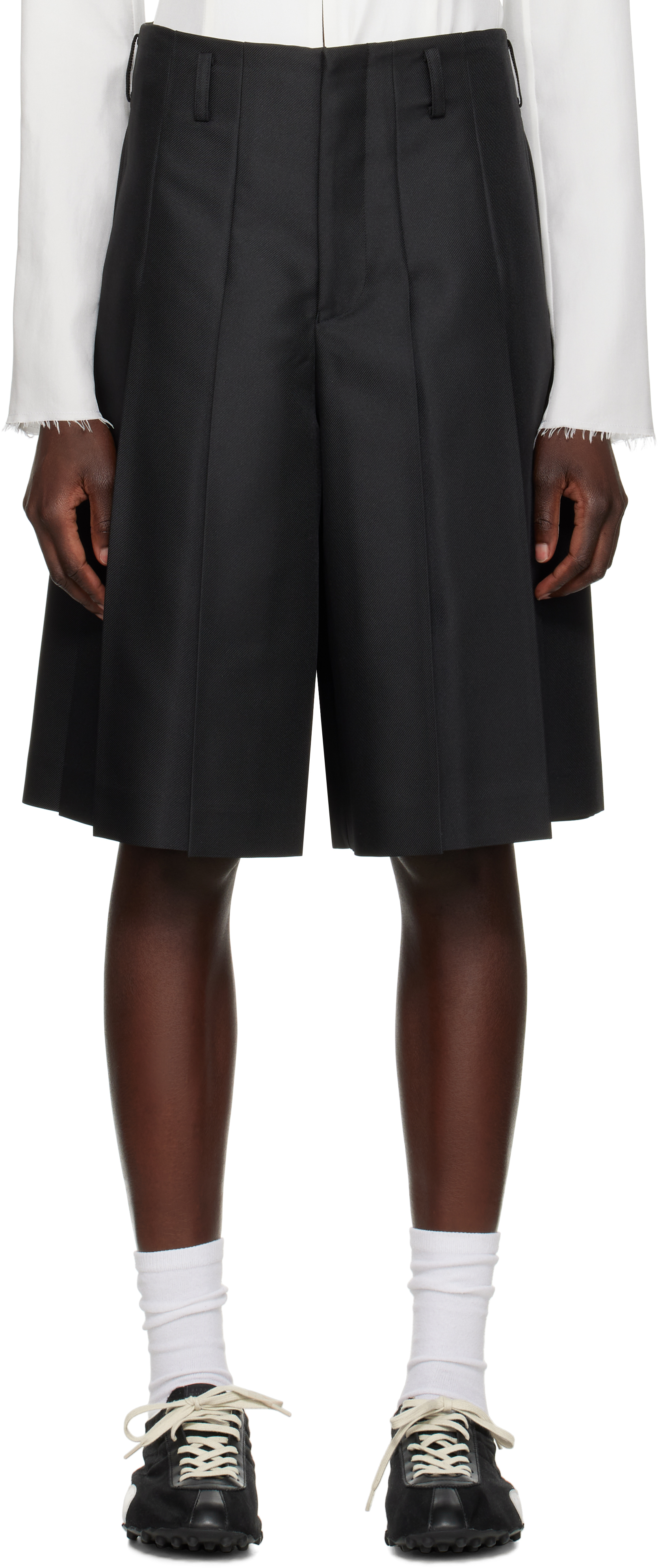 Comme des Garçons Homme Plus: ブラック ギャバジン ショート