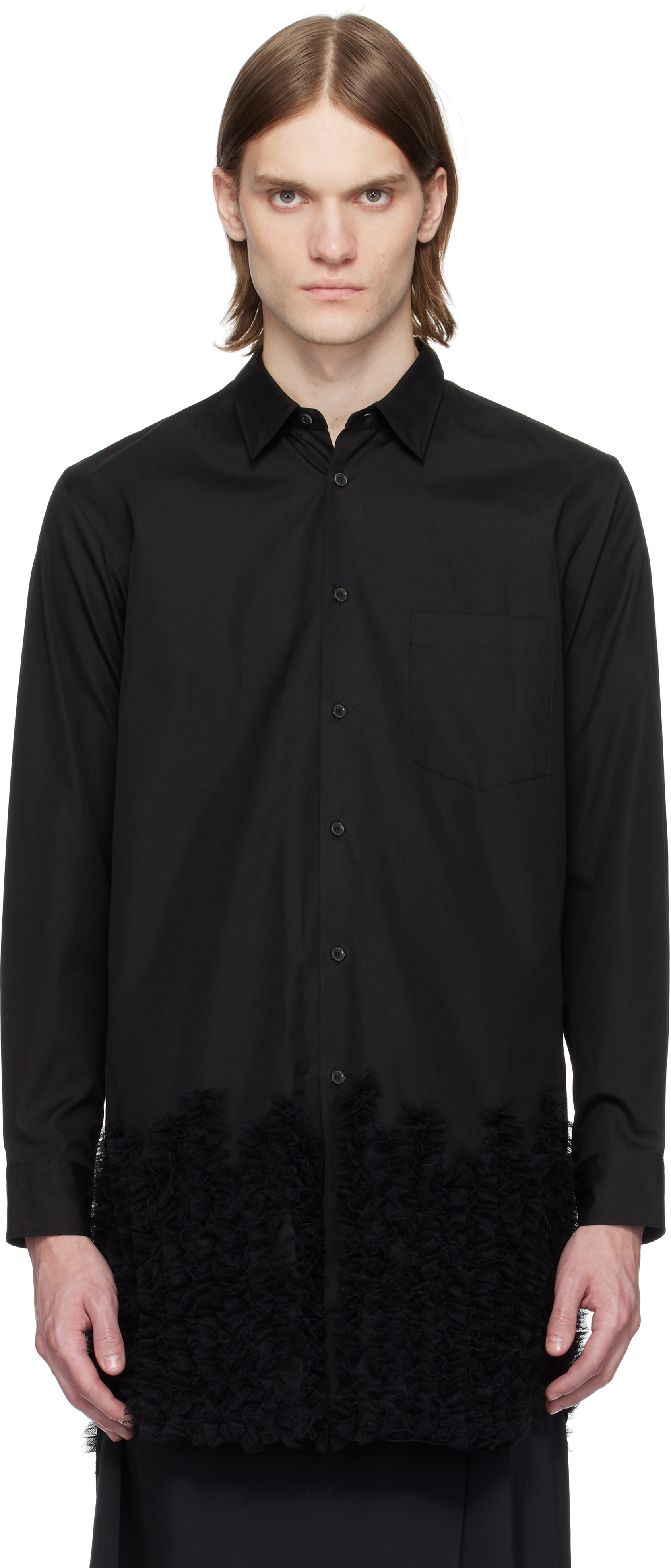Comme des Garçons Homme Plusのブラック コットンブロード