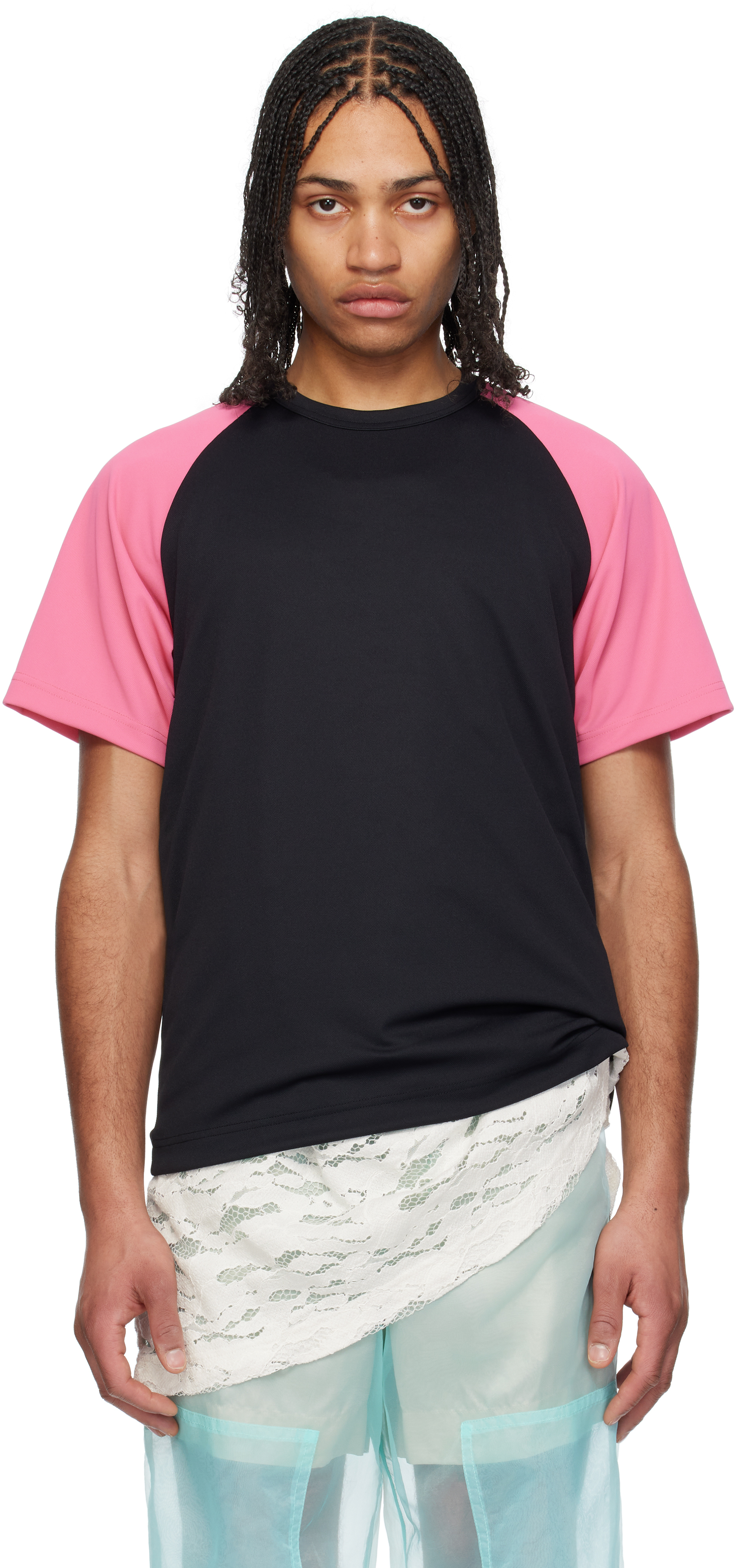 Black 
Pink Honeycomb T-shirt