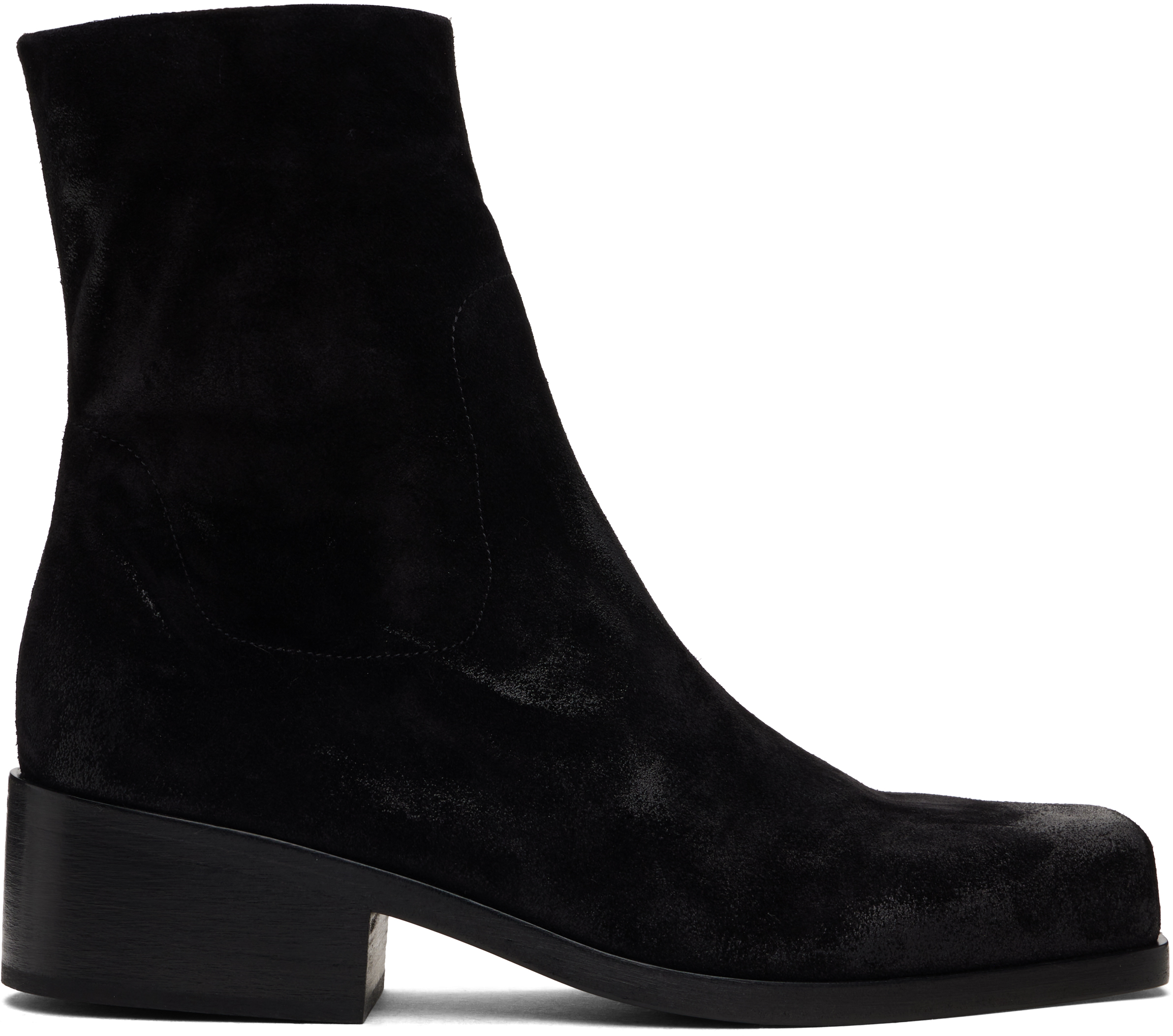 Marsèll Black Cassello Ankle Boots