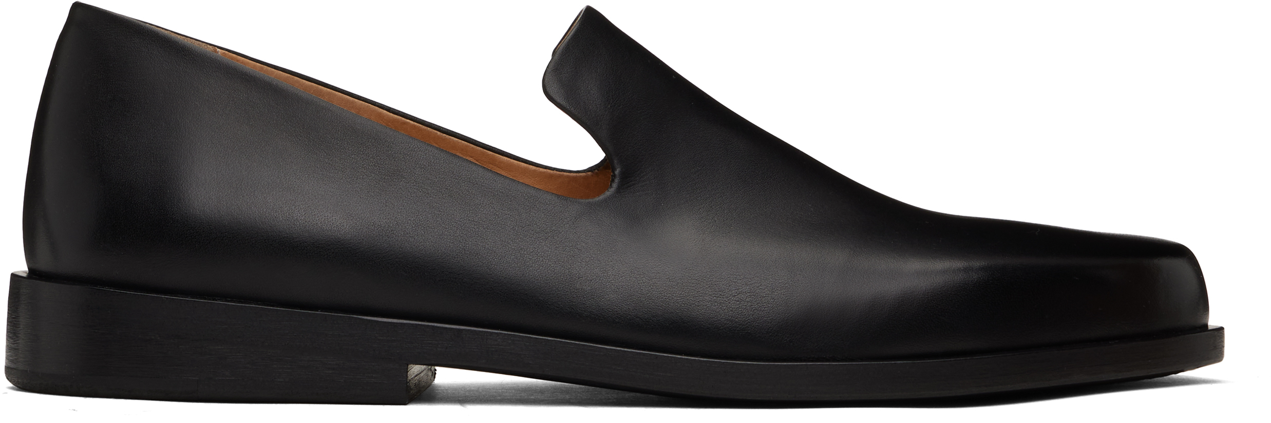 【関税込み】Marsell ブラック Mocassino スリッポン Marsèll: ブラック Mocasso スリッポン | SSENSE 日本