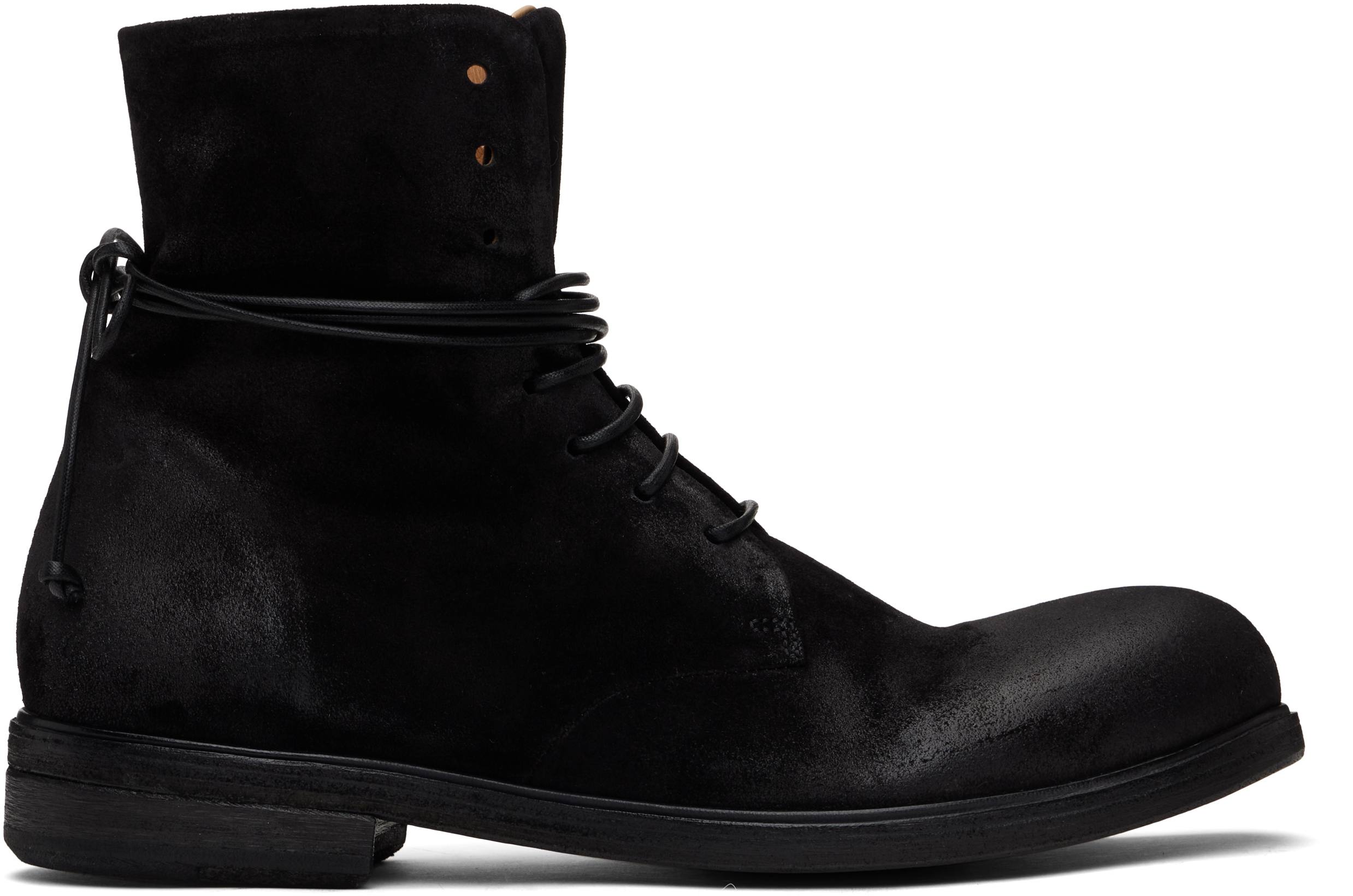 Marsèll Black Zucca Media Lace-Up Ankle Boots