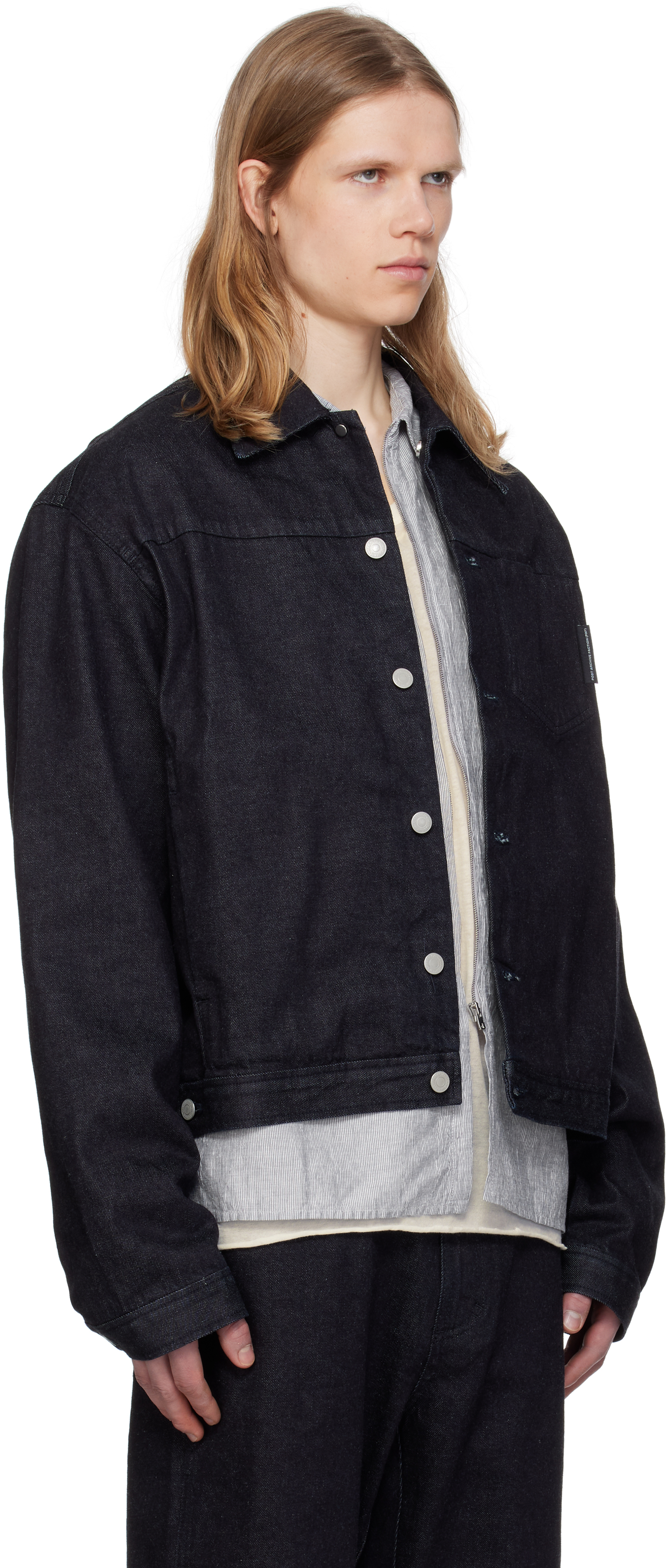 POST ARCHIVE FACTION (PAF) NAVY 8.0 RIGHT DENIM JACKET