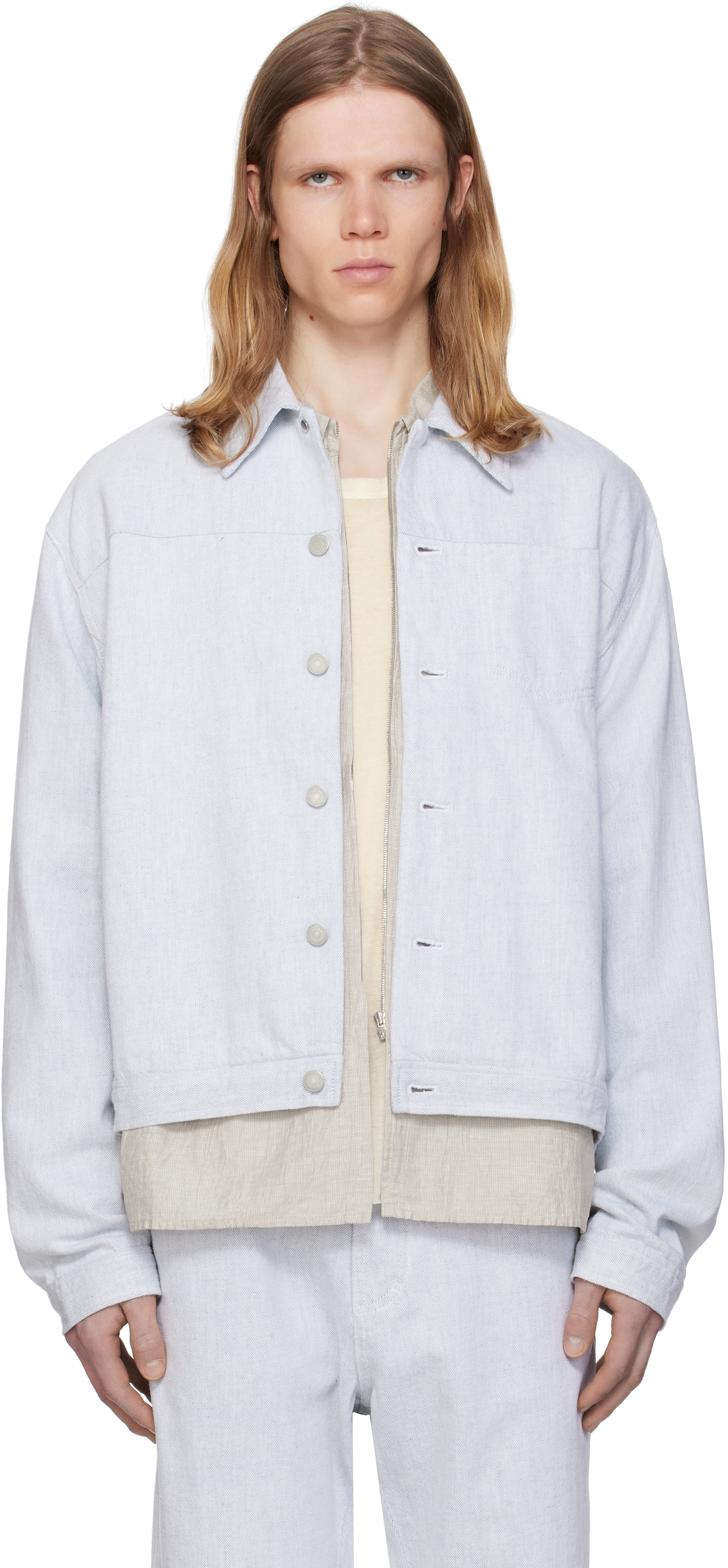 POST ARCHIVE FACTION (PAF) Blue 8.0 Right Denim Jacket