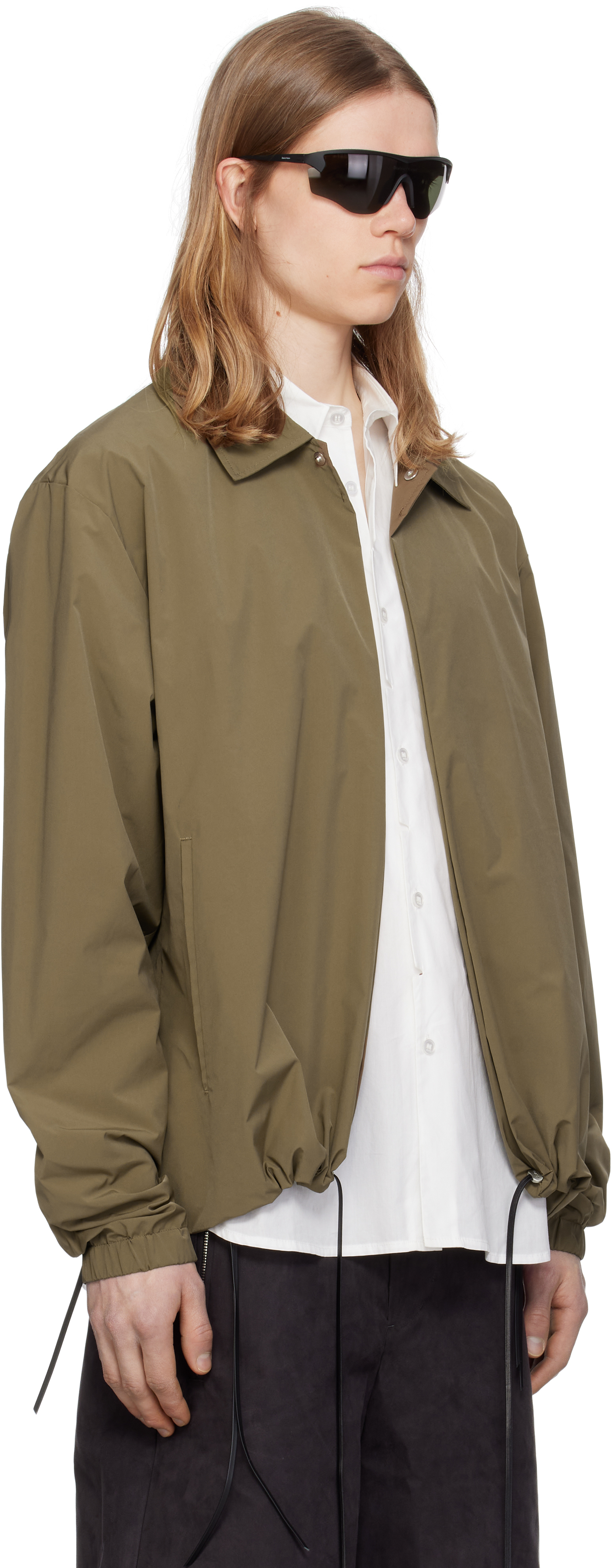 POST ARCHIVE FACTION (PAF) KHAKI 8.0 RIGHT COACH JACKET