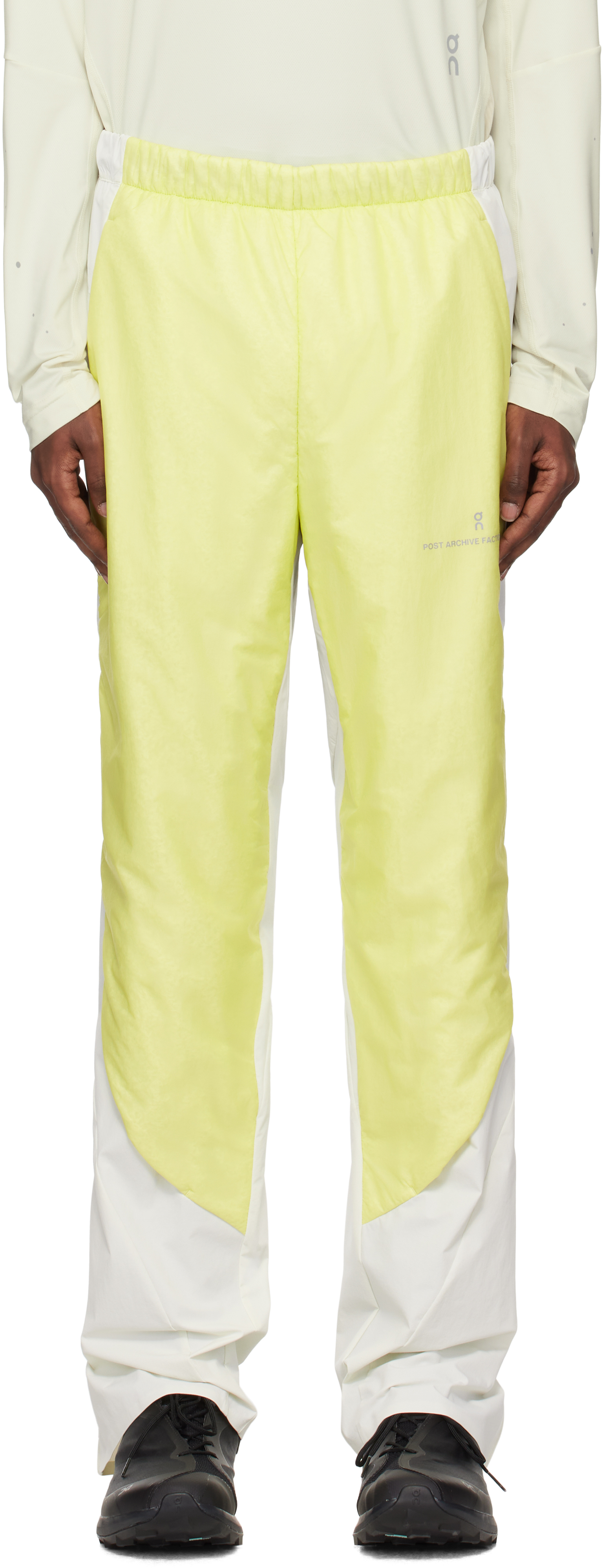 POST ARCHIVE FACTION (PAF) Yellow & White On Edition Zero Trousers