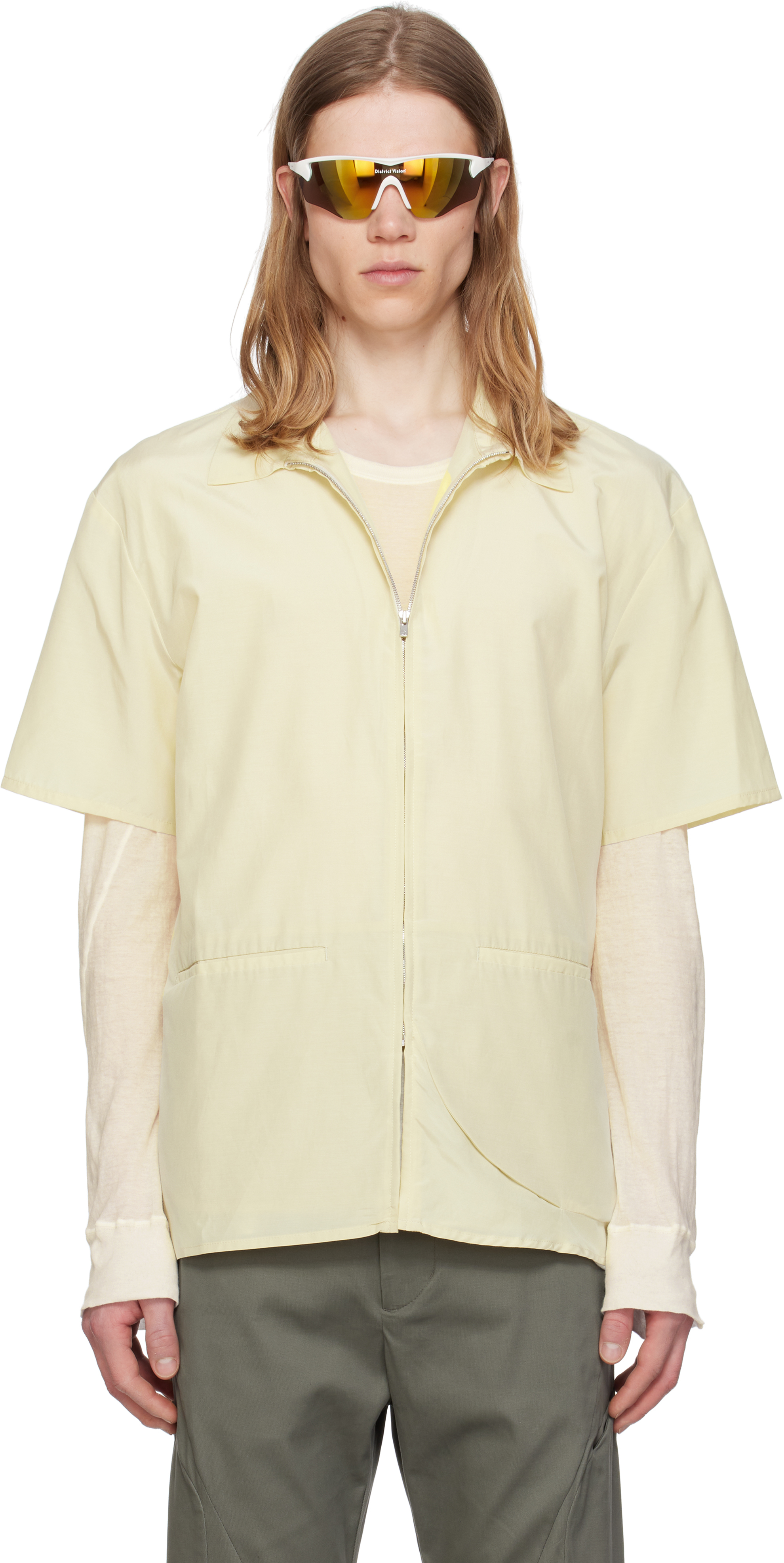 POST ARCHIVE FACTION (PAF)のイエロー 8.0 Right 五分袖シャツがセール中