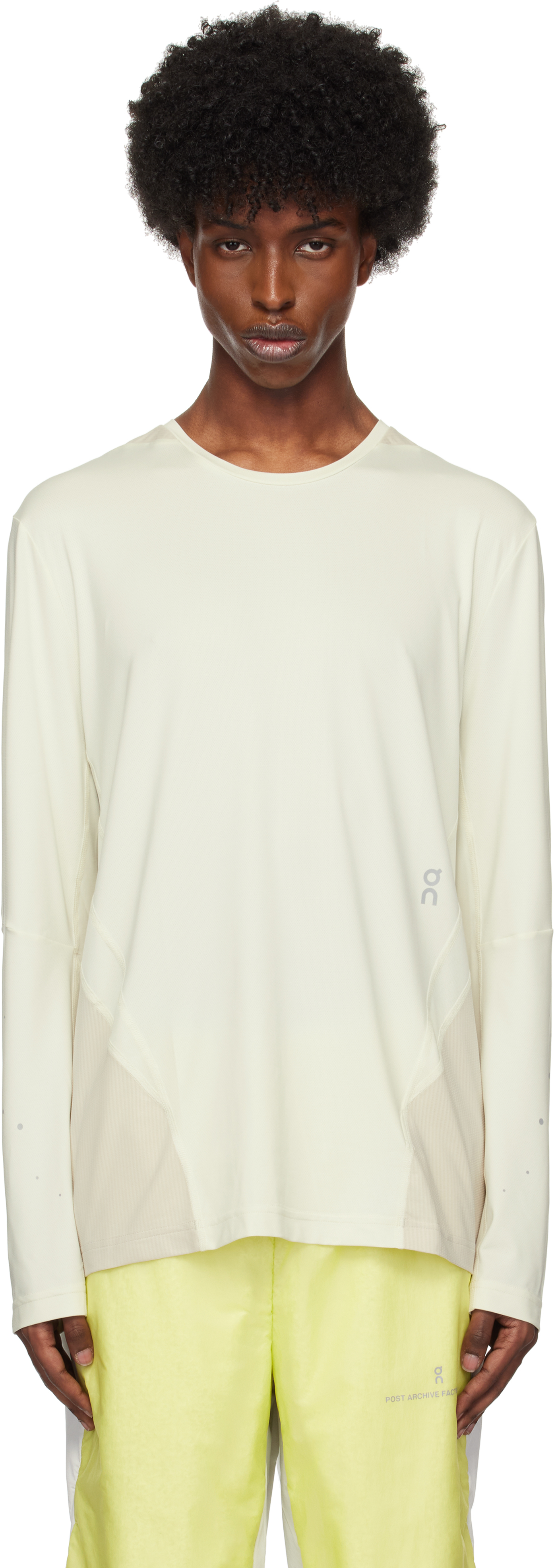 【PAF】Onエディション オフホワイト Running ロング Tシャツ POST ARCHIVE FACTION (PAF)のOnエディション オフホワイト