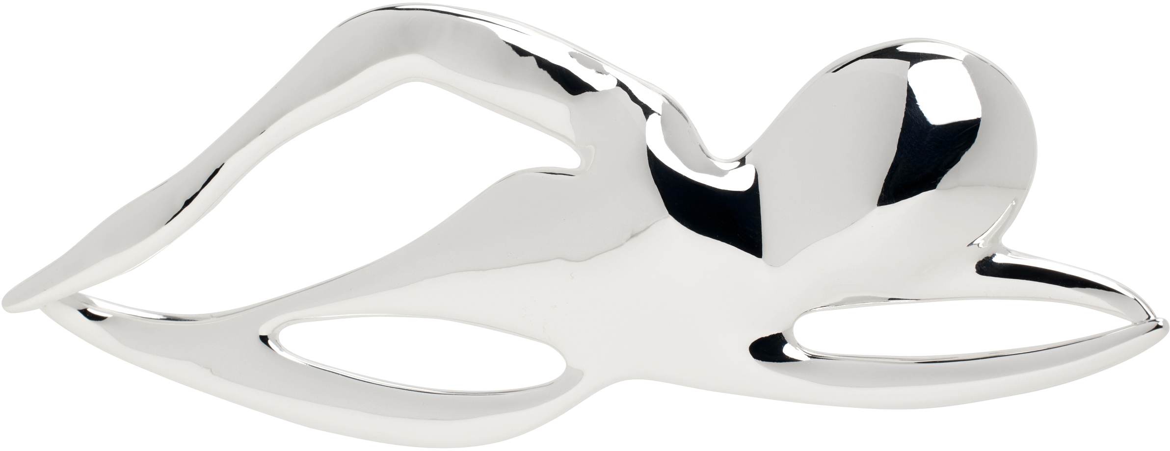 Tory Burch Silver Swimmer Brooch In Light Silver