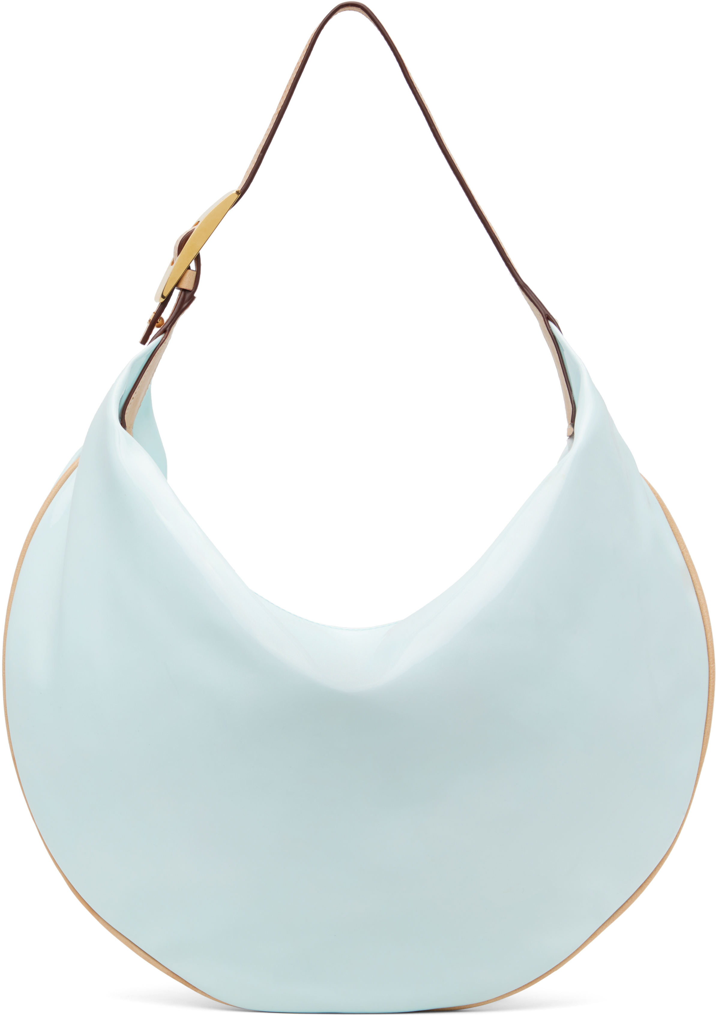 Blue Patent Balloon Bag