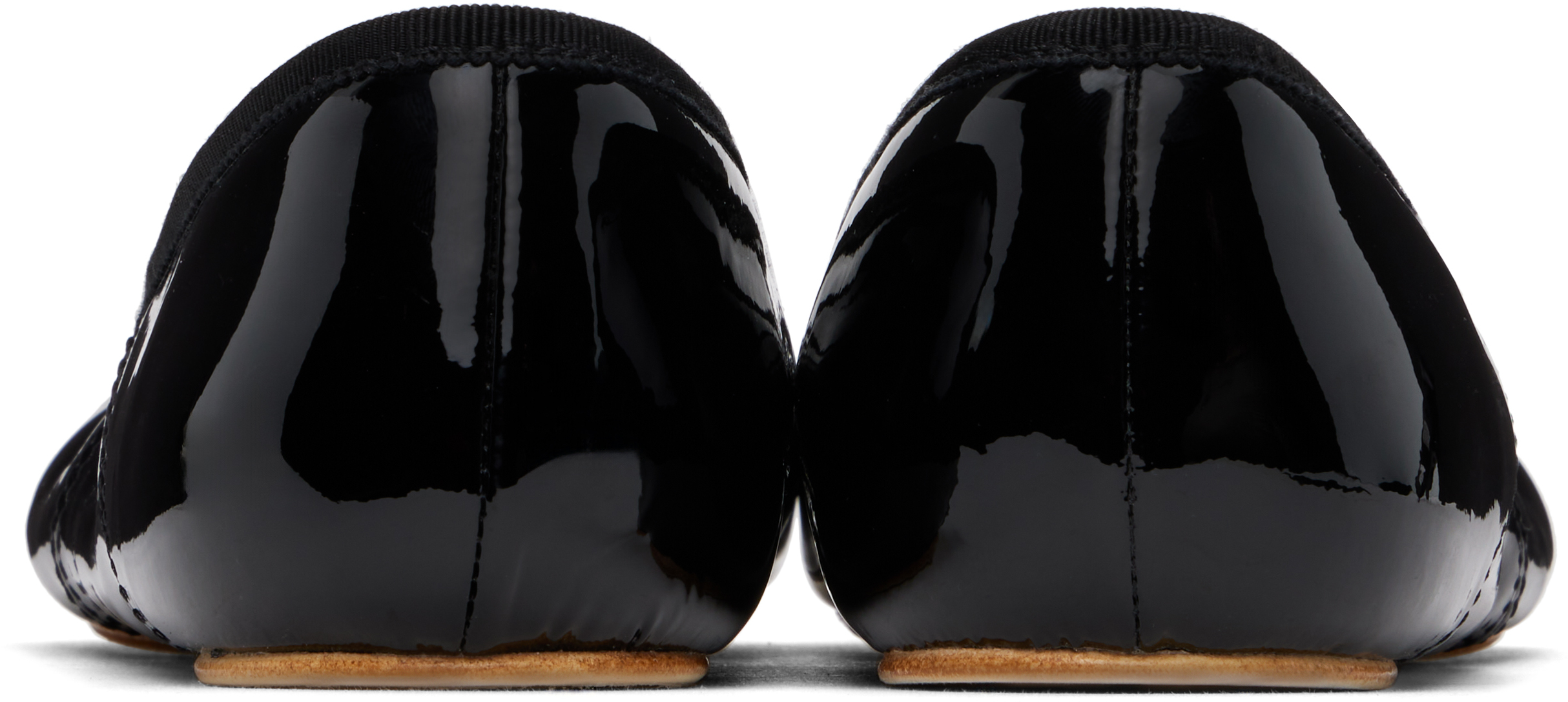 Shop Tory Burch Black Mary Jane Bow Ballerina Flats In Perfect Black