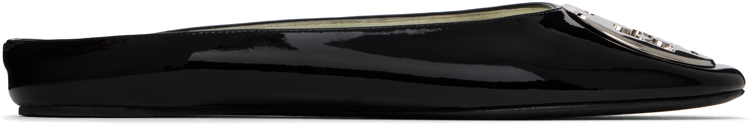 SSENSE Exclusive Black Reva Backless Ballerina Flats