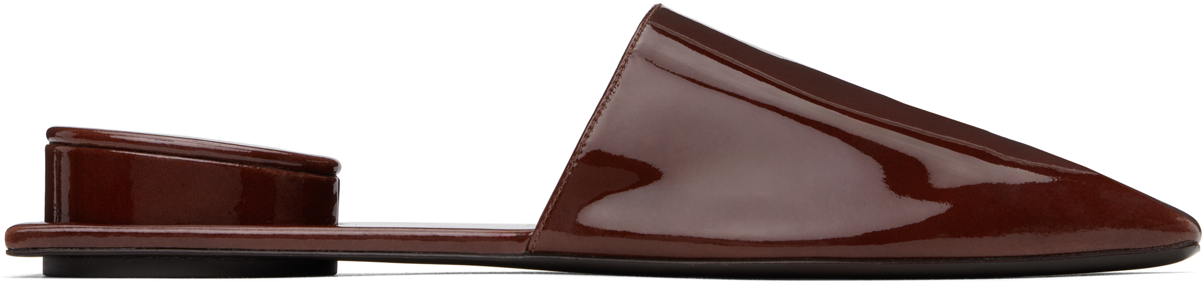 Brown Pierced Mules