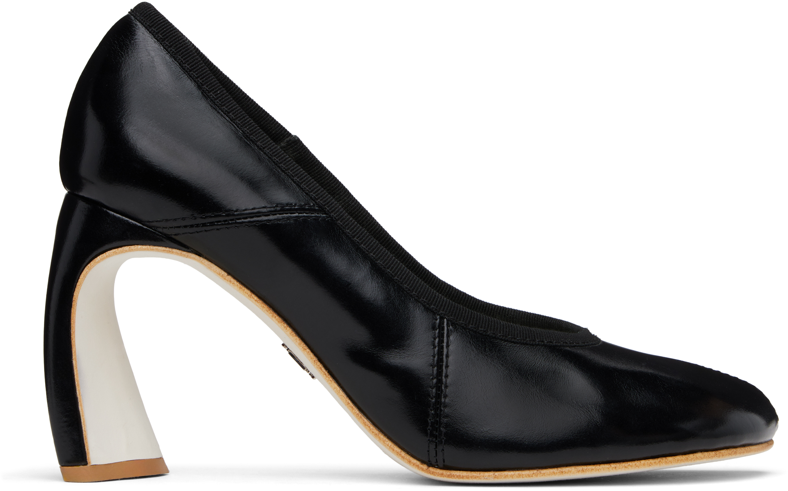 Black Peep Toe 90mm Heels
