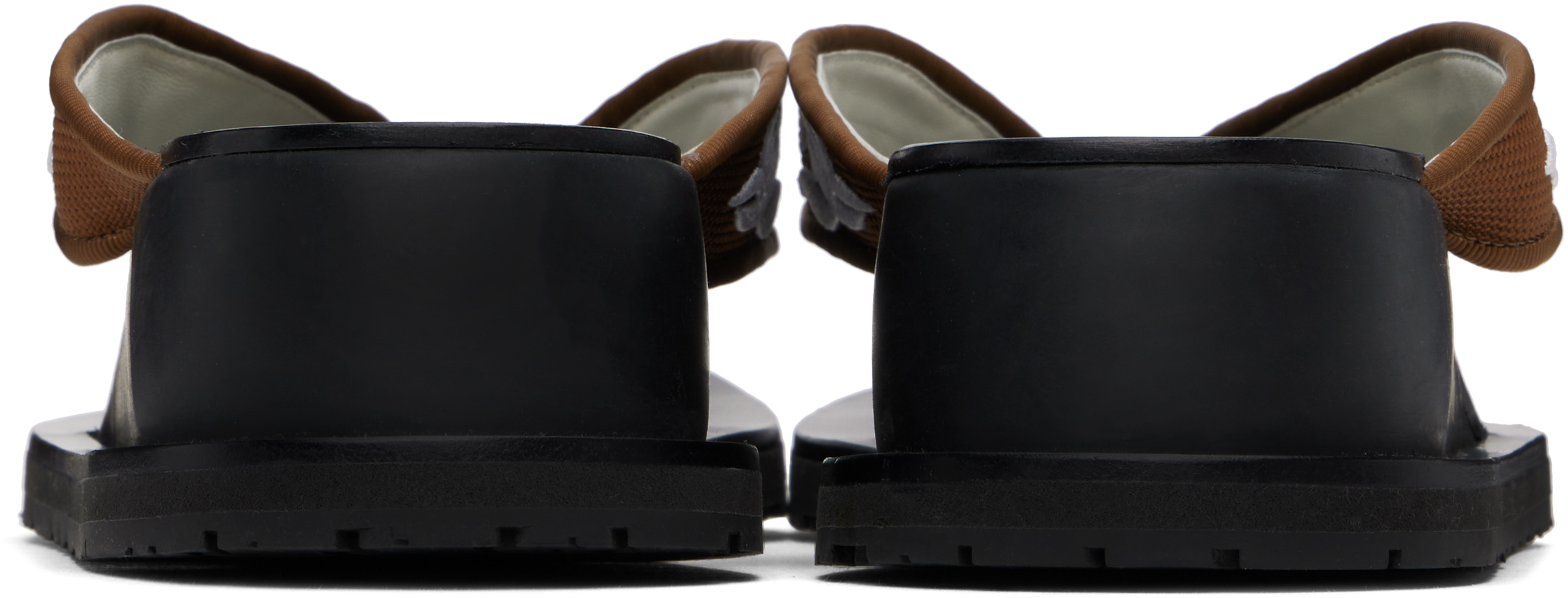 TORY BURCH BROWN SUBLIME WEDGE FLIP-FLOPS