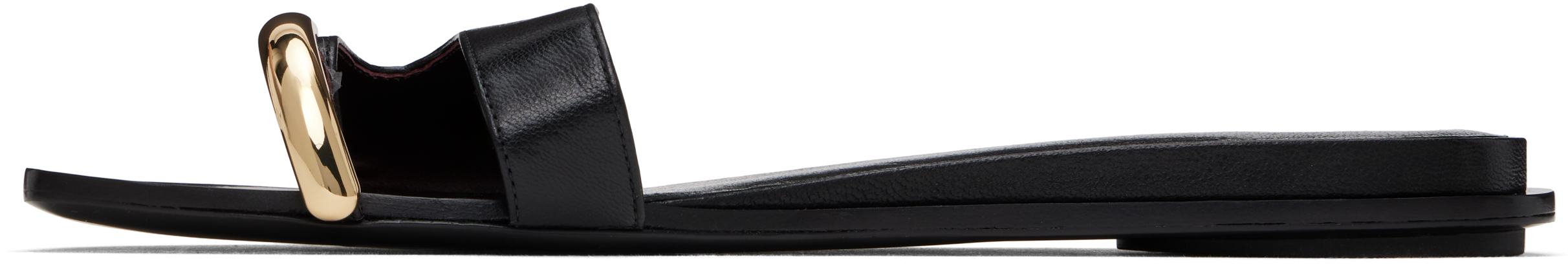 Tory Burch Pierced Sandals In Black/gold