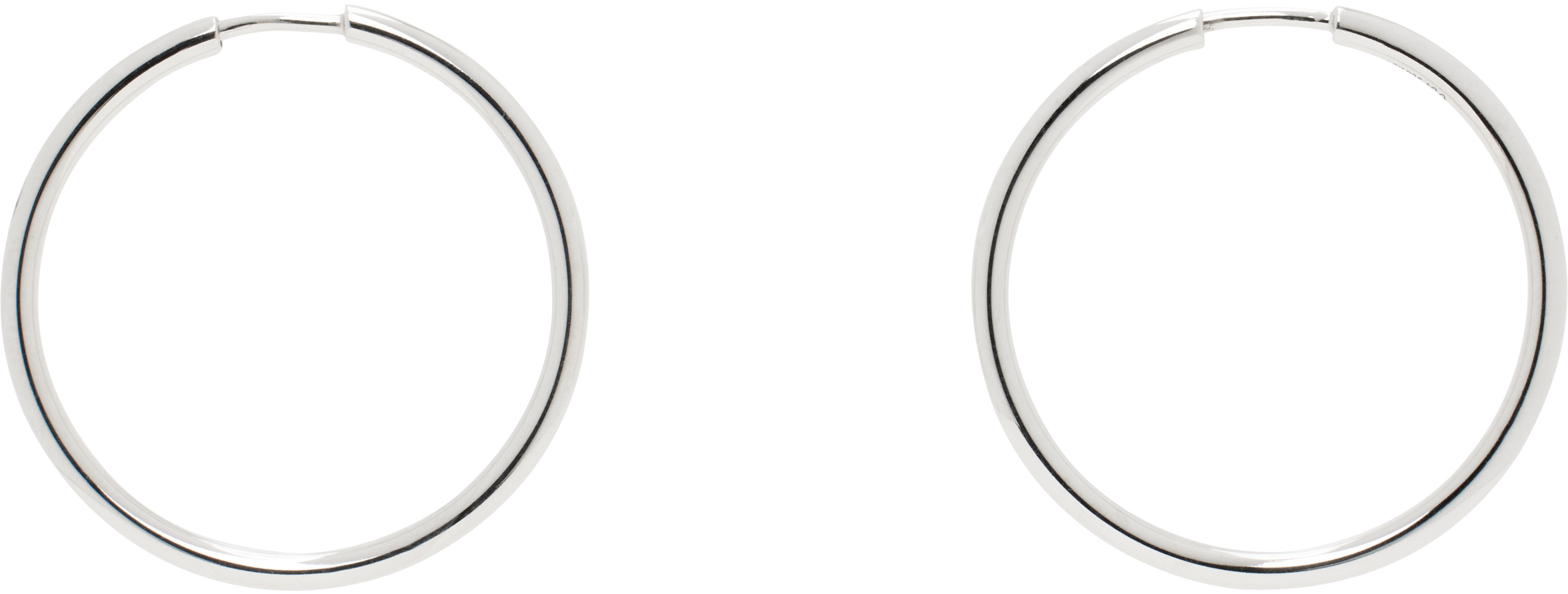 Silver Senorita Hoop Earrings by Maria Black on Sale
