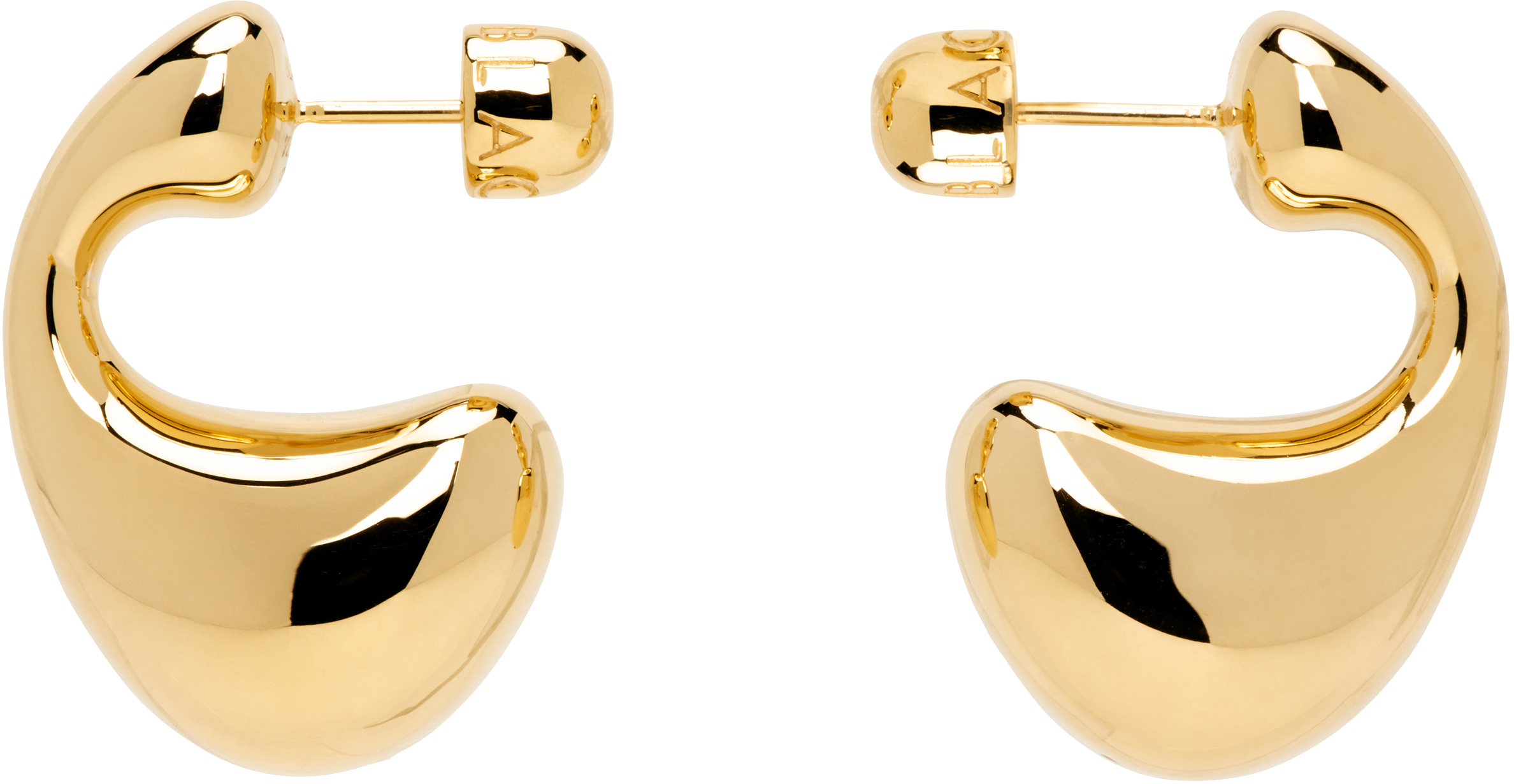 Gold Dolphin Large Earrings