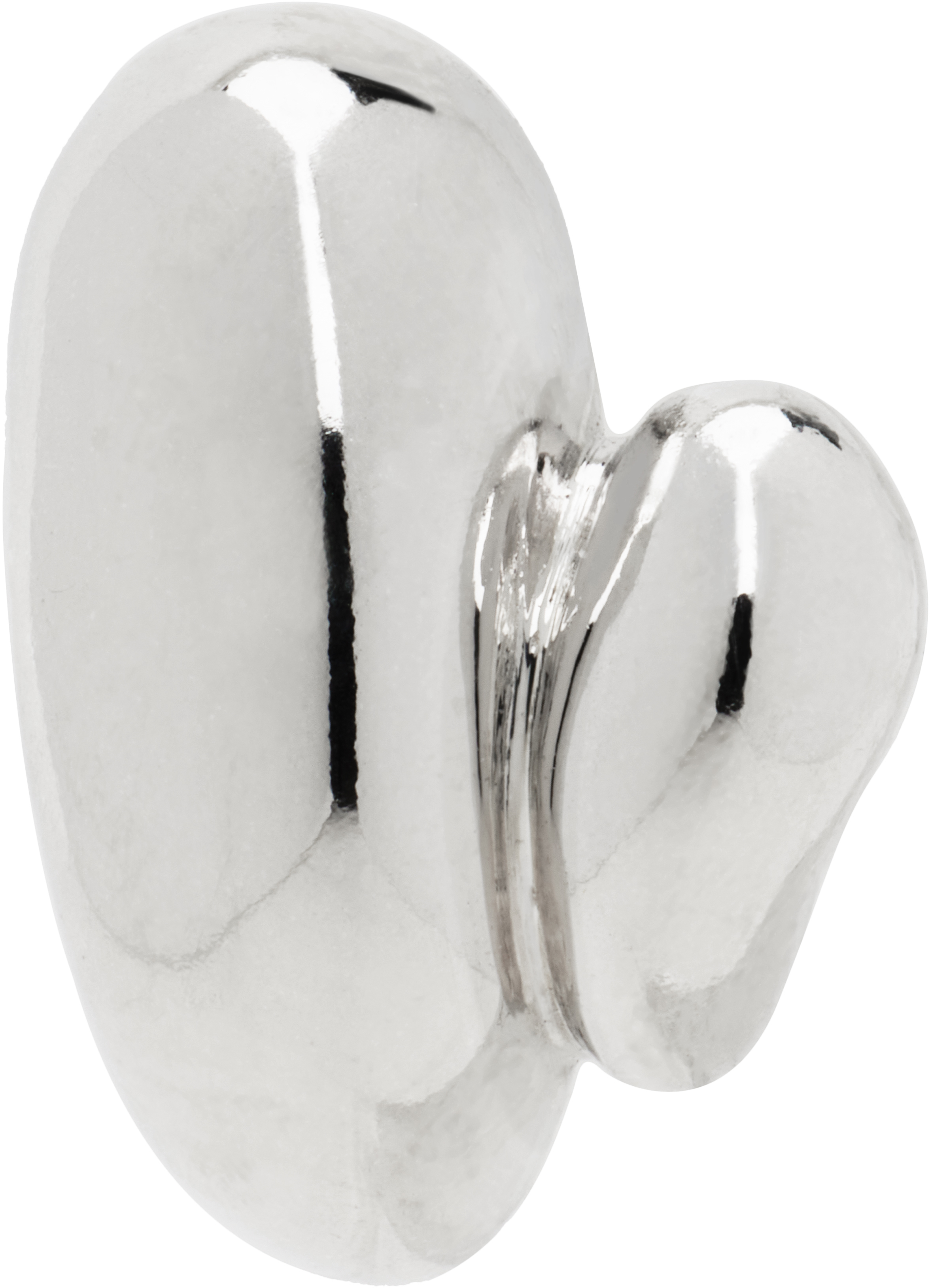 Maria Black Silver Sagene Trail Right Stud Earring In Silver