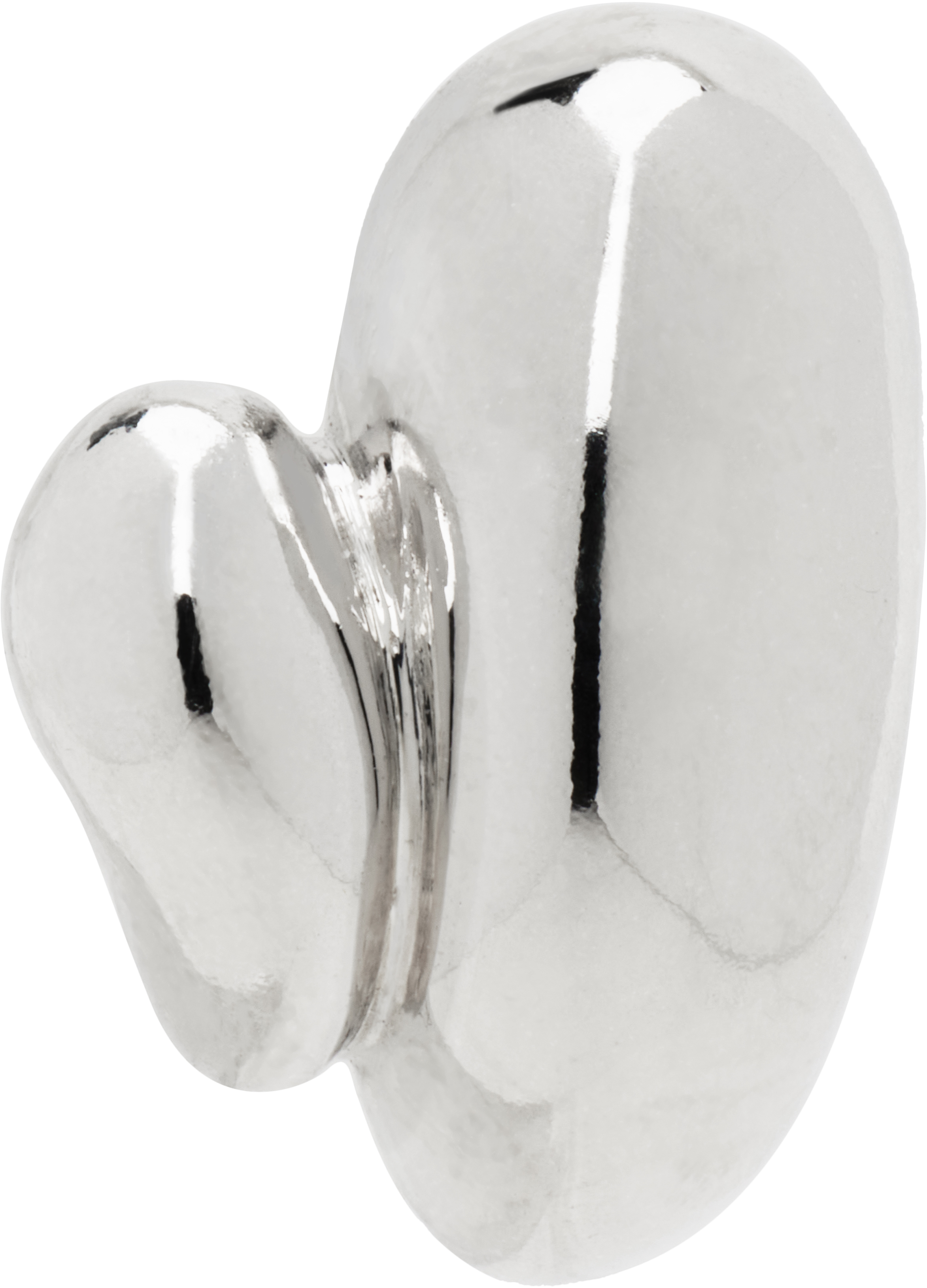 Maria Black Silver Sagene Trail Right Stud Earring In Silver