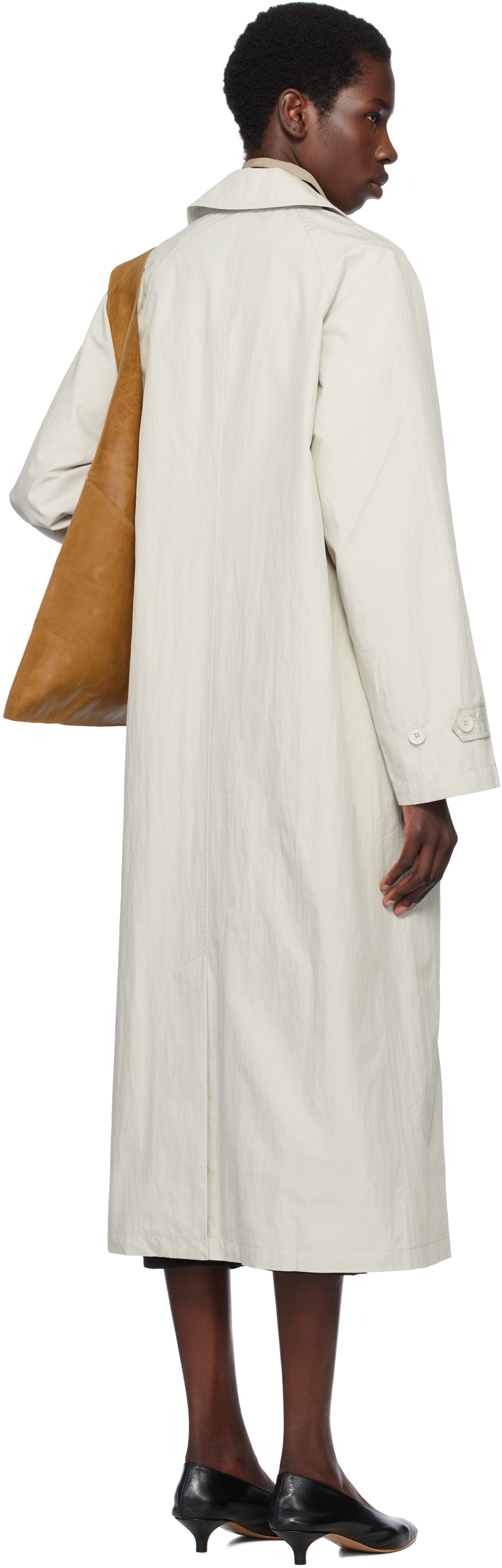 Still Here Taupe Canvas Trench Coat