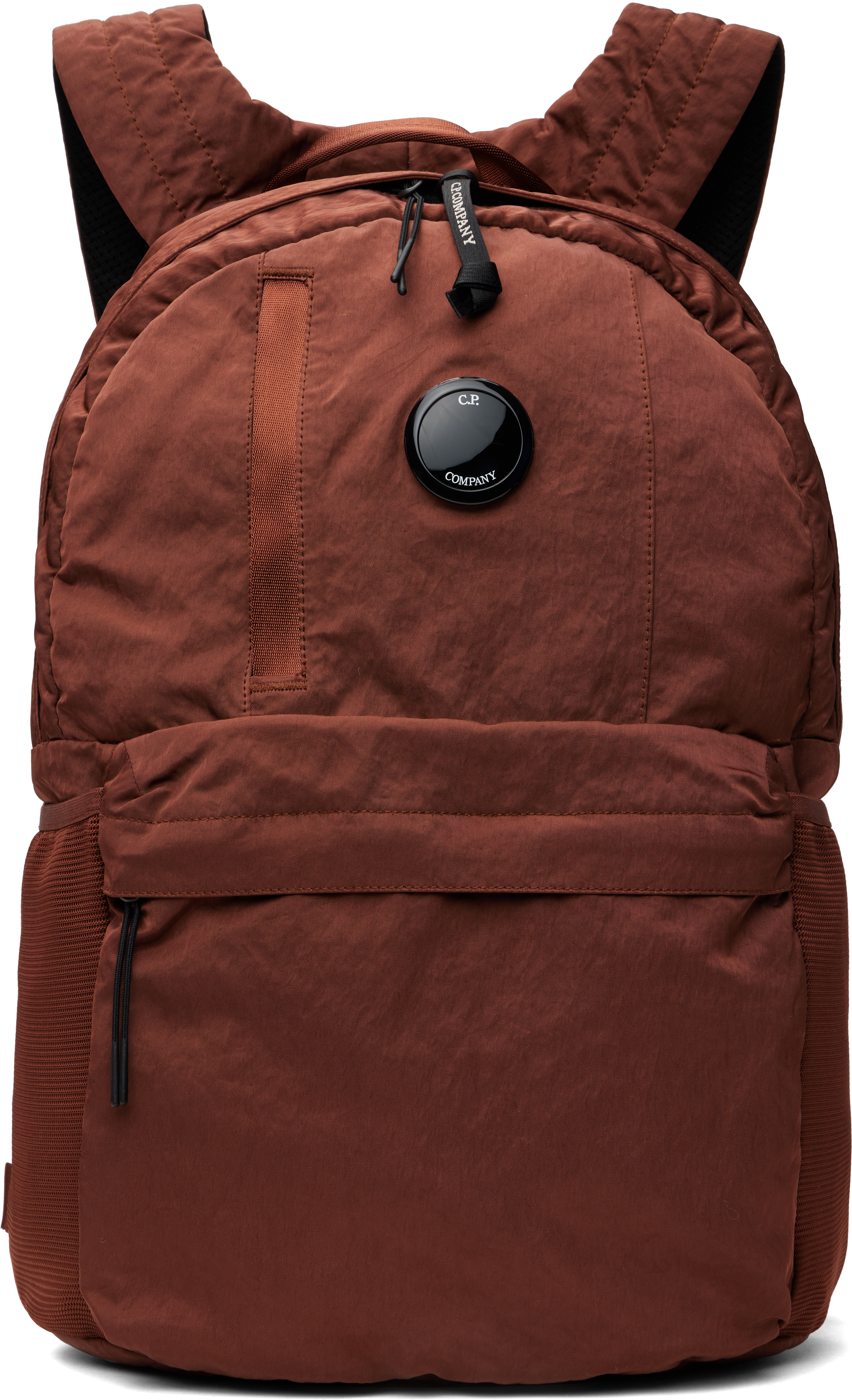 Shop C.p. Company Burgundy Nylon B Lens Backpack In 598 Sable