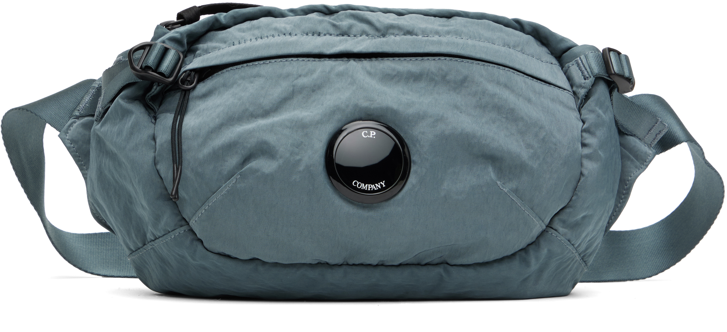 C.P. Company: Blue Nylon B Crossbody Pack Bag | SSENSE C.P. Company: Blue Nylon B Crossbody Pack Bag | SSENSE