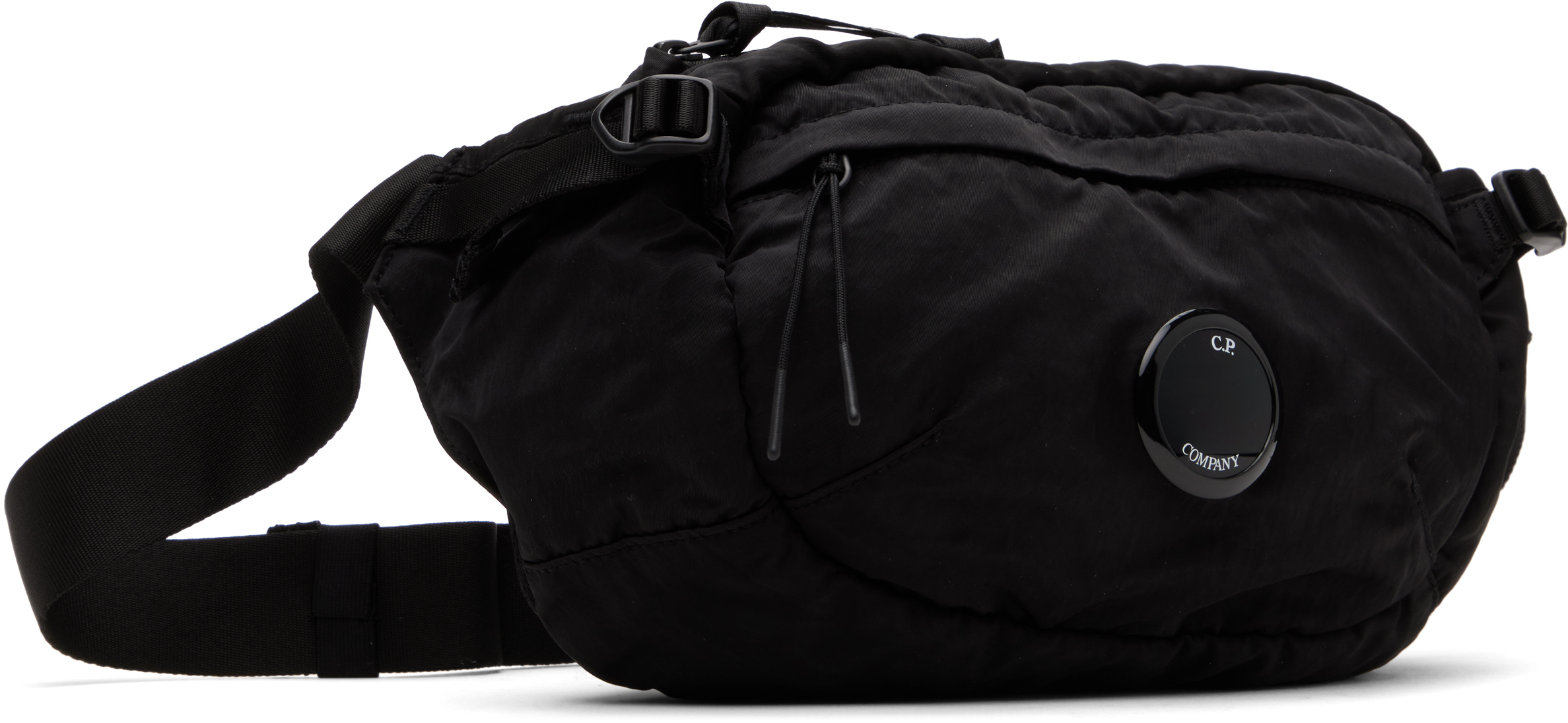 C.p. Company Black Nylon B Crossbody Pack Bag In 999 Black
