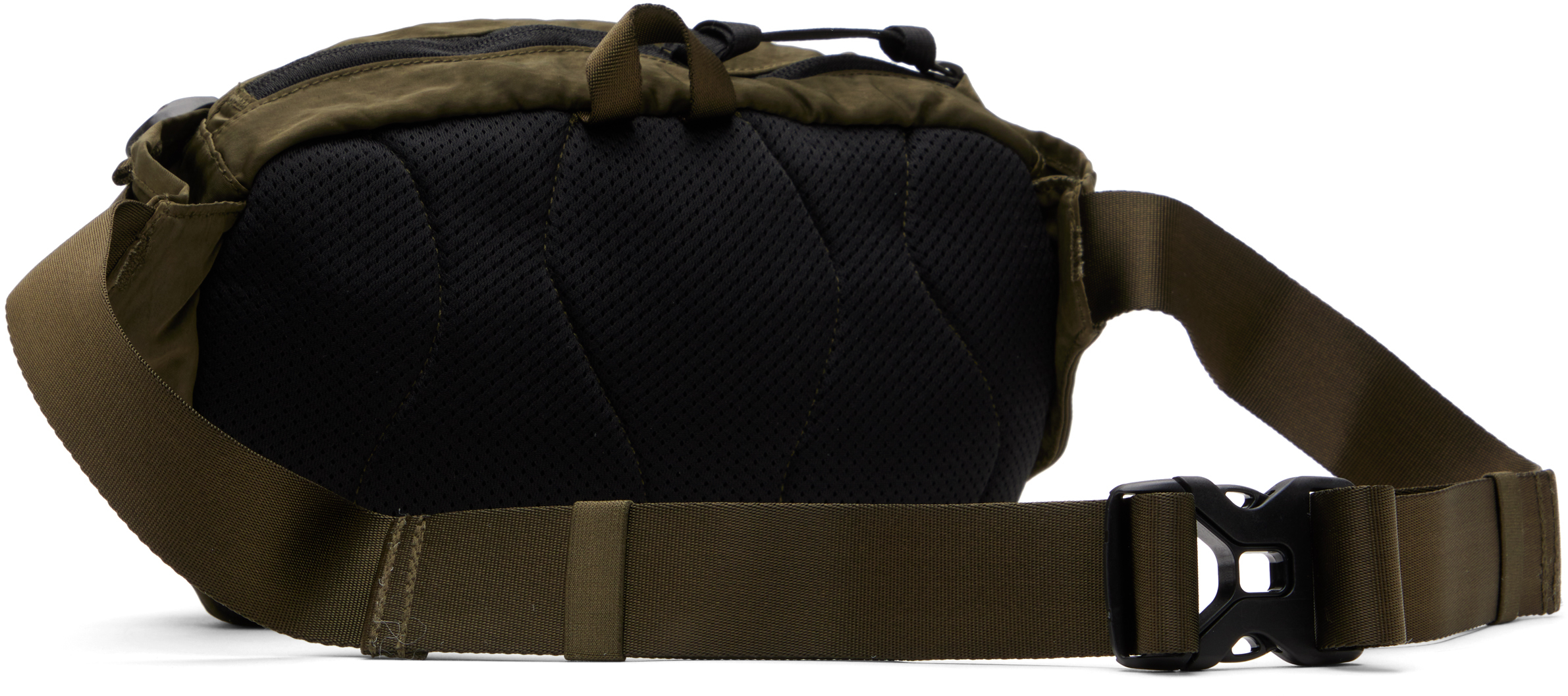 C.p. Company Khaki Nylon B Crossbody Pack Bag In Ivy Green 683
