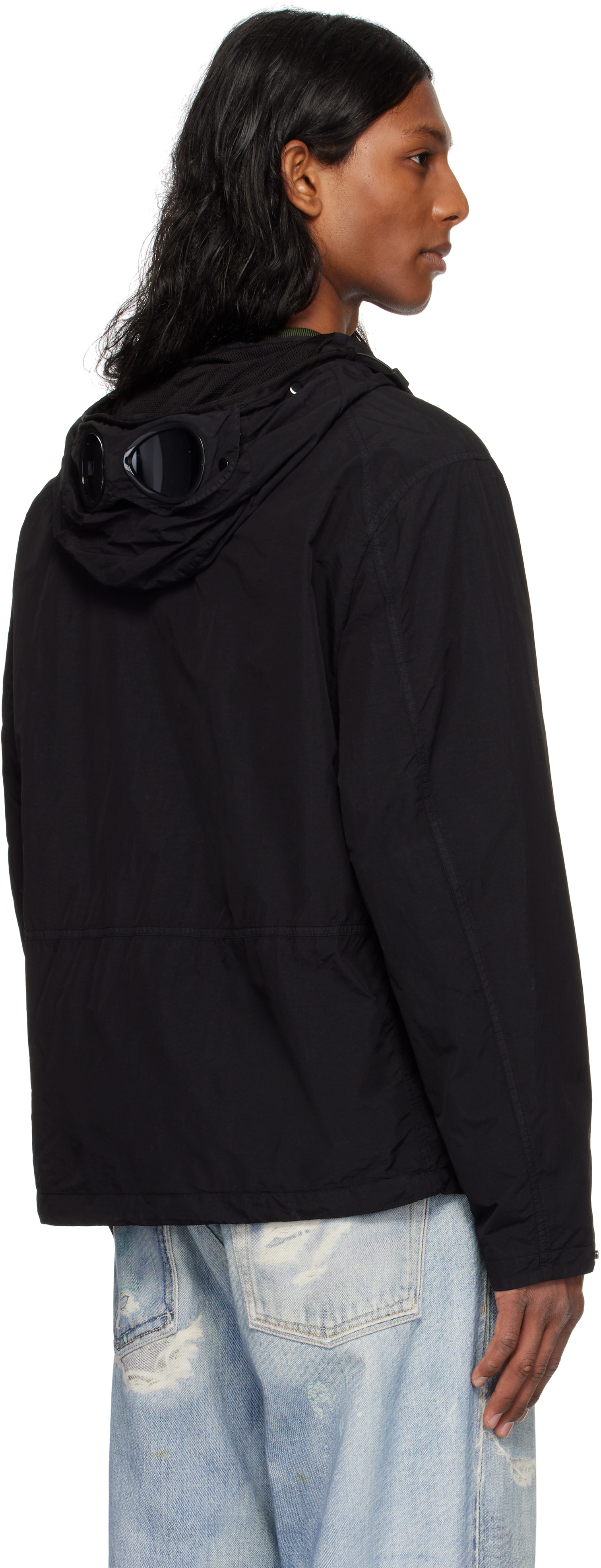 C.p. Company Streamlined Neutrals Outerwear Jacket In 999 Black