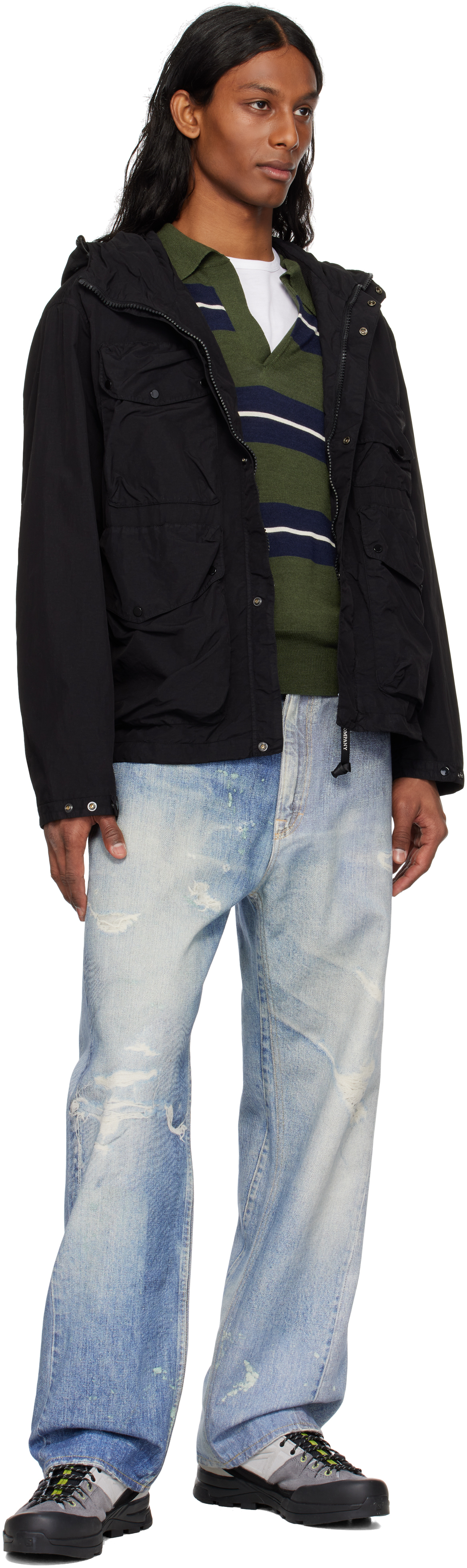 C.p. Company Streamlined Neutrals Outerwear Jacket In 999 Black