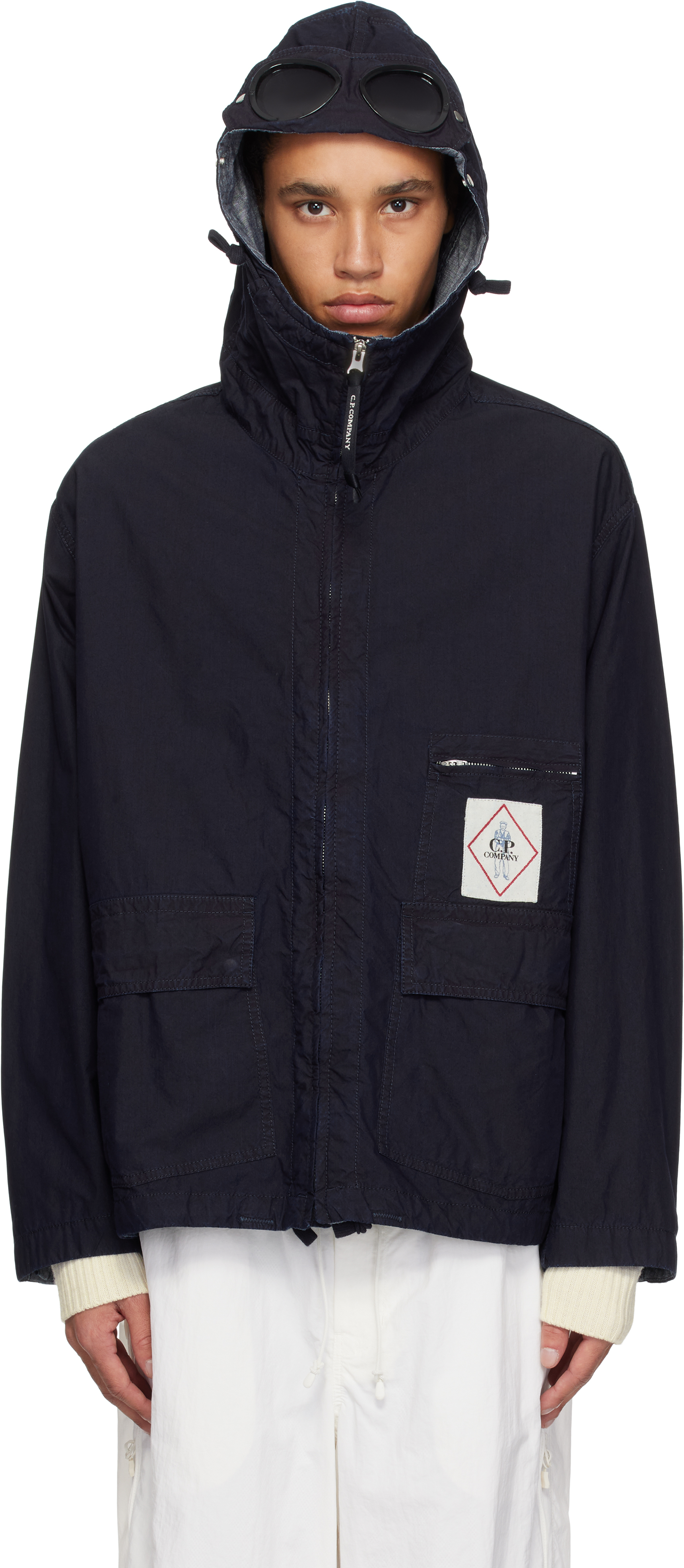 C. P. Company Indigo 50 Fili Goggle Jacket