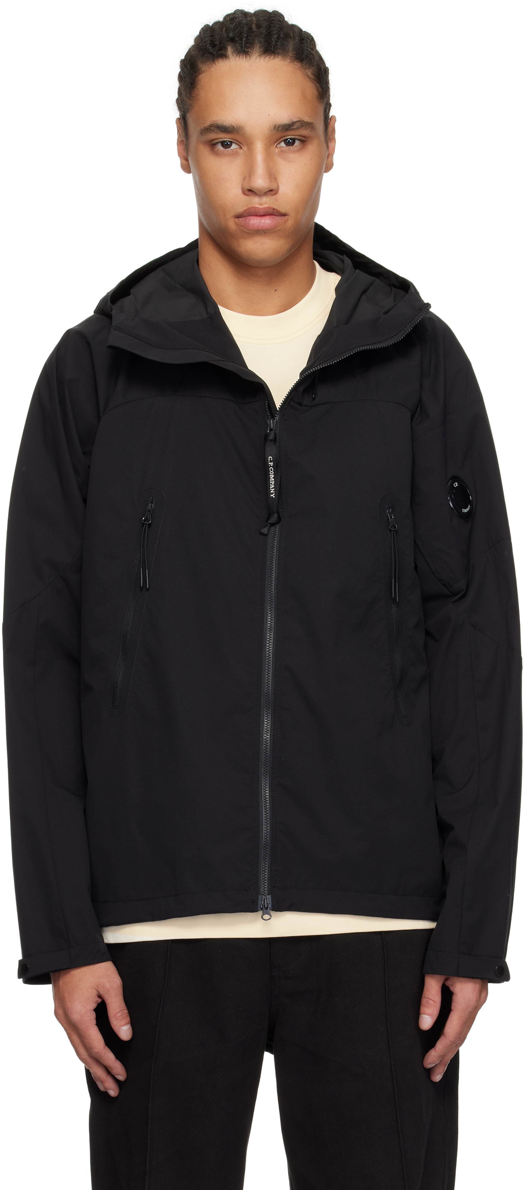 C. P. Company Black Pro-Tek Hooded Jacket