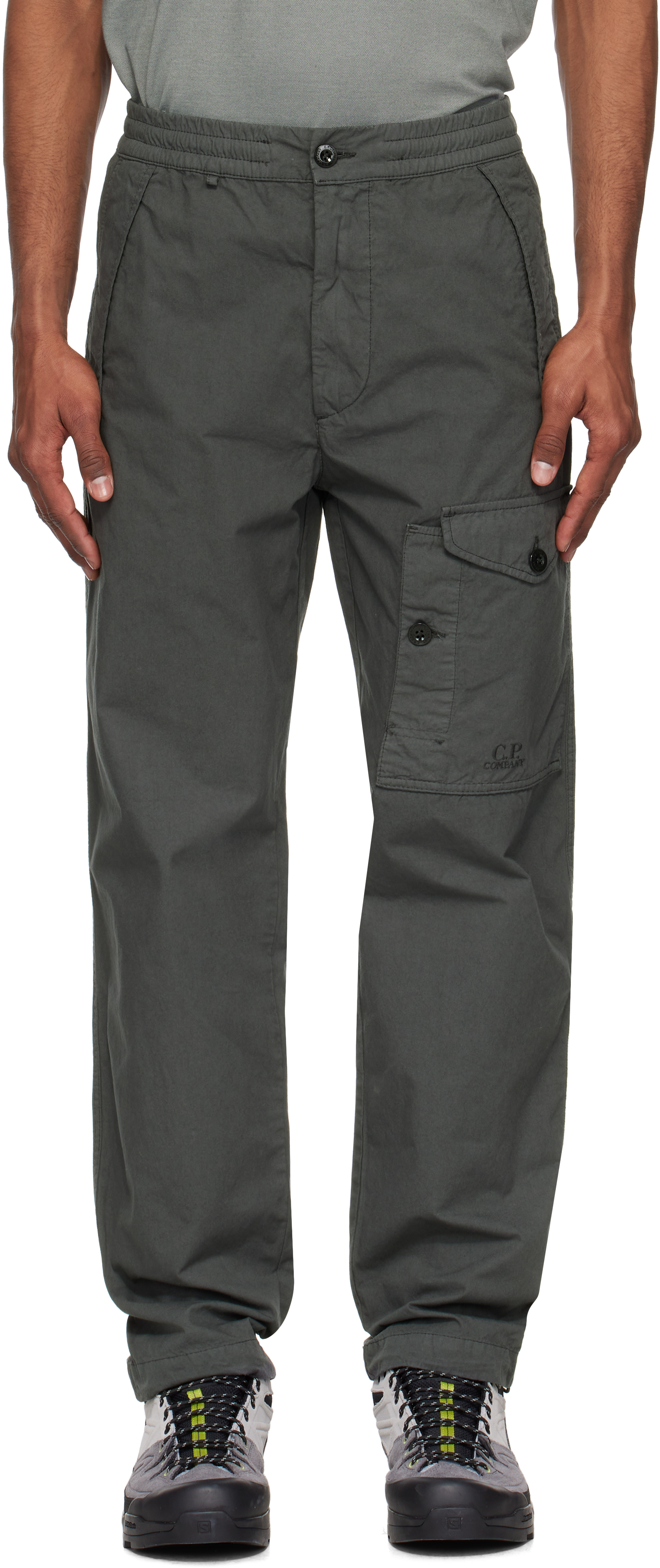 C. P. Company Black Microreps Cargo Pants