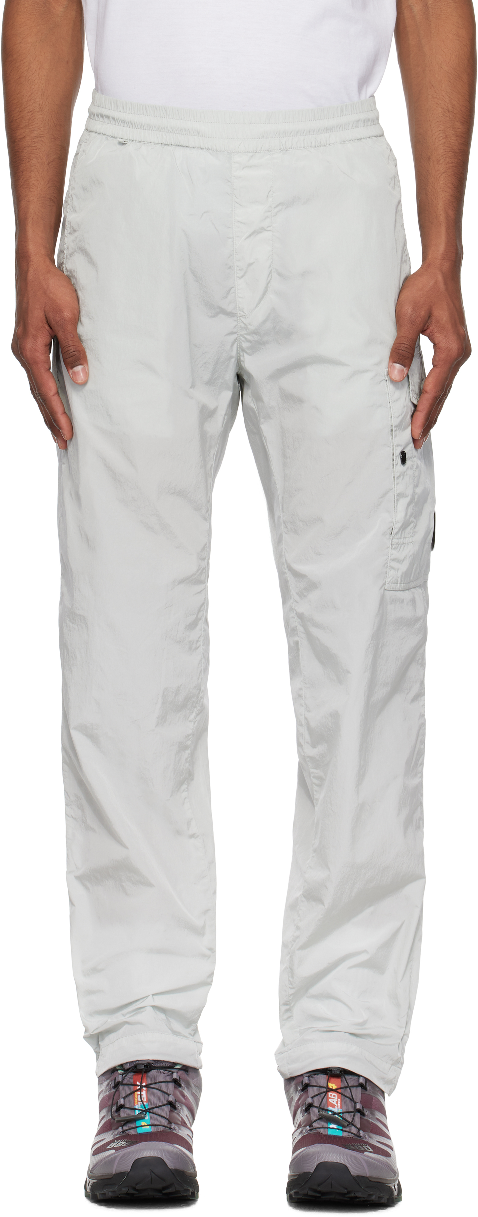 C.p. Company Blue Chrome-r Regular Cargo Pants In 800 Blue Fox