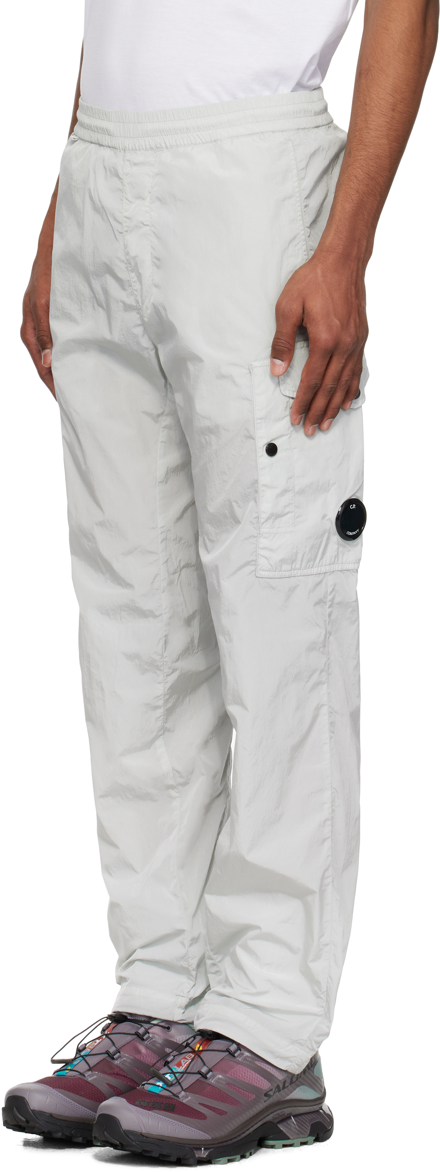 C.p. Company Blue Chrome-r Regular Cargo Pants In 800 Blue Fox