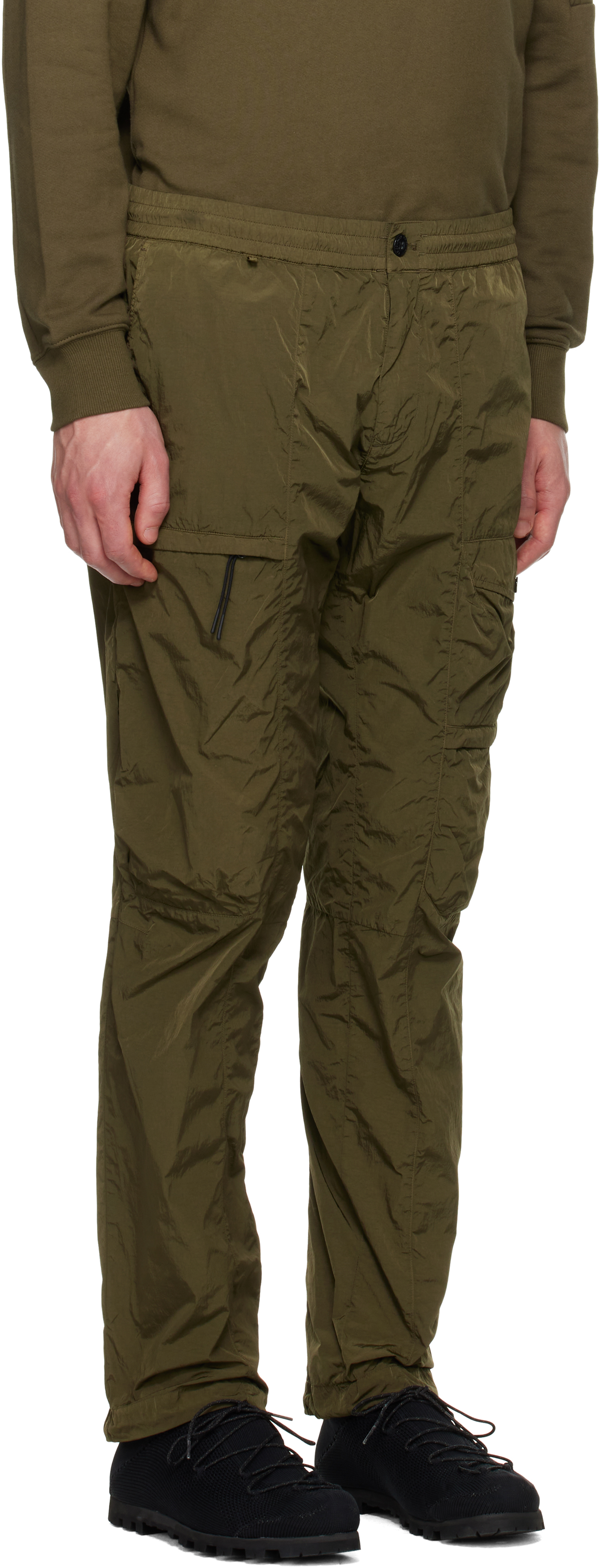 C.p. Company Chrome-r Cargo Lens Pants In 683 Ivy Green