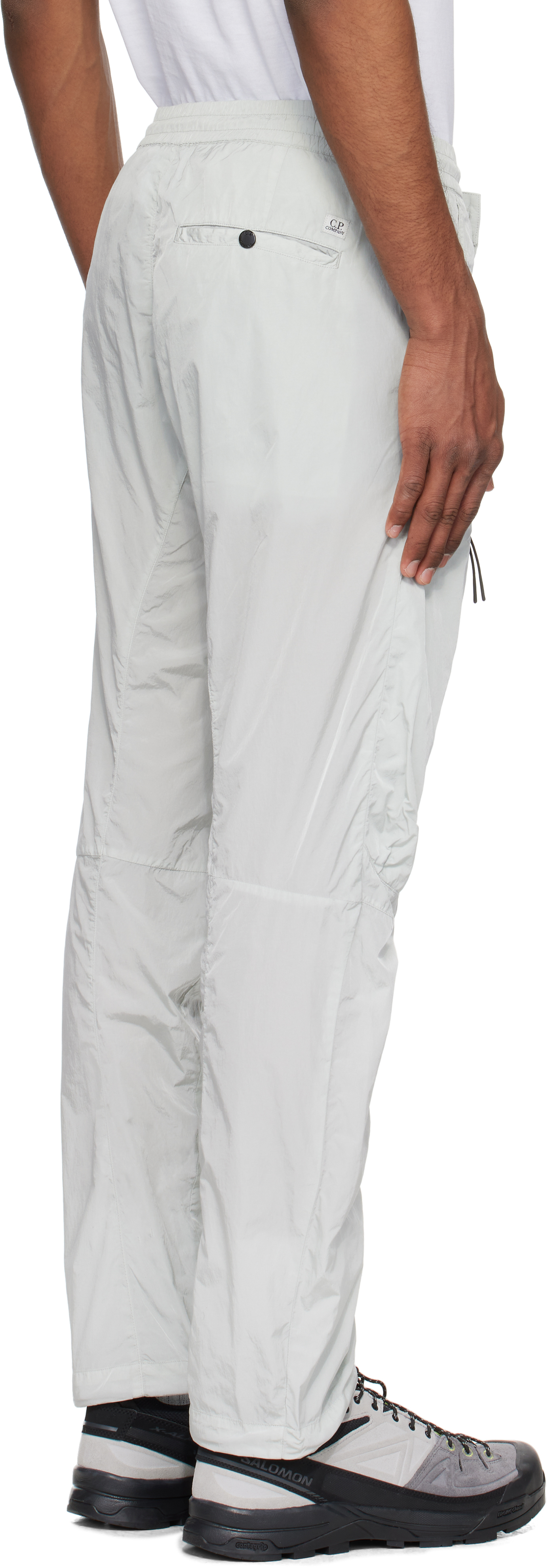 C.p. Company Blue Chrome-r Lens Cargo Pants In 800 Blue Fox