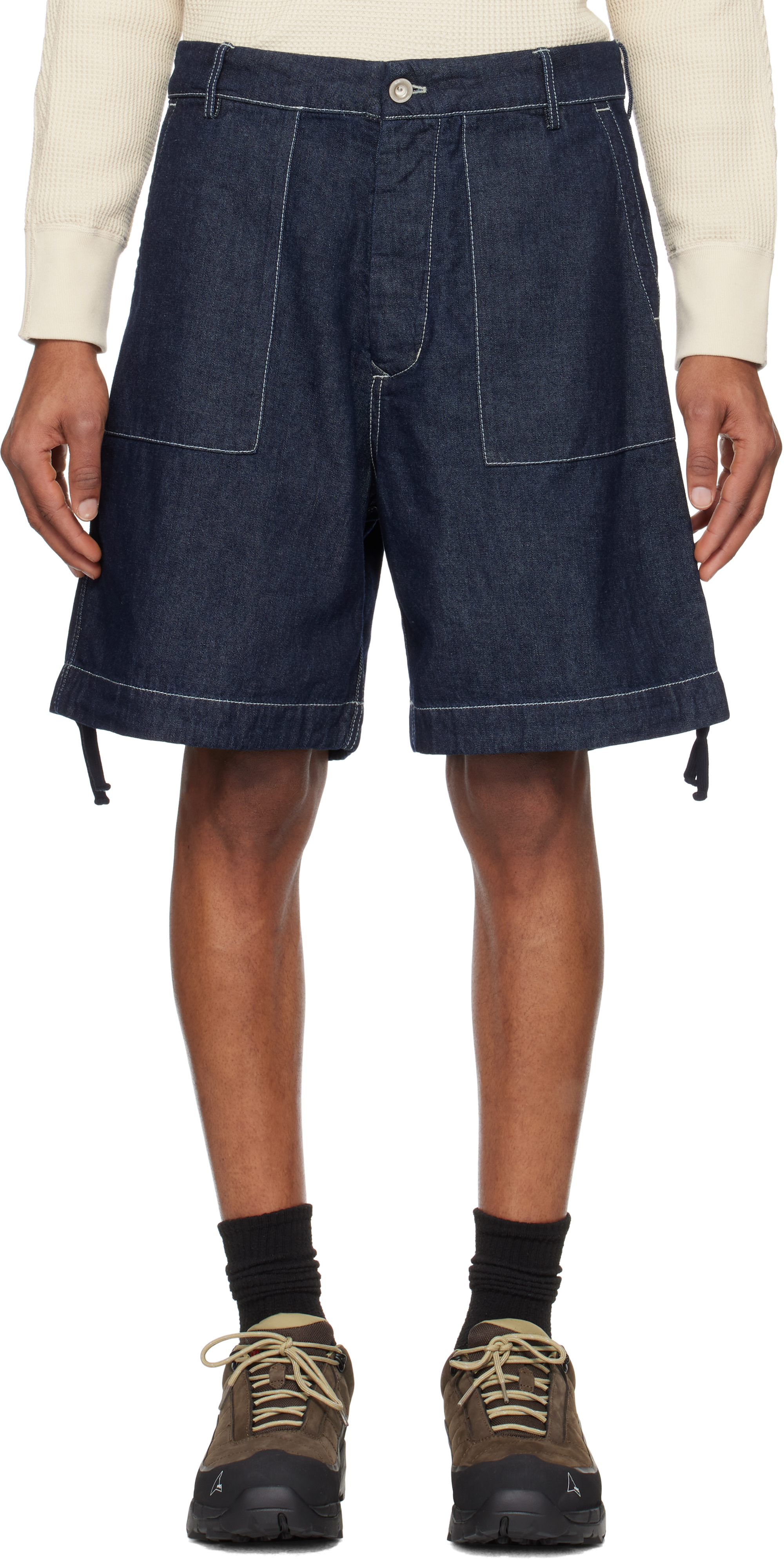 C. P. Company Blue 3/1 Denim Shorts