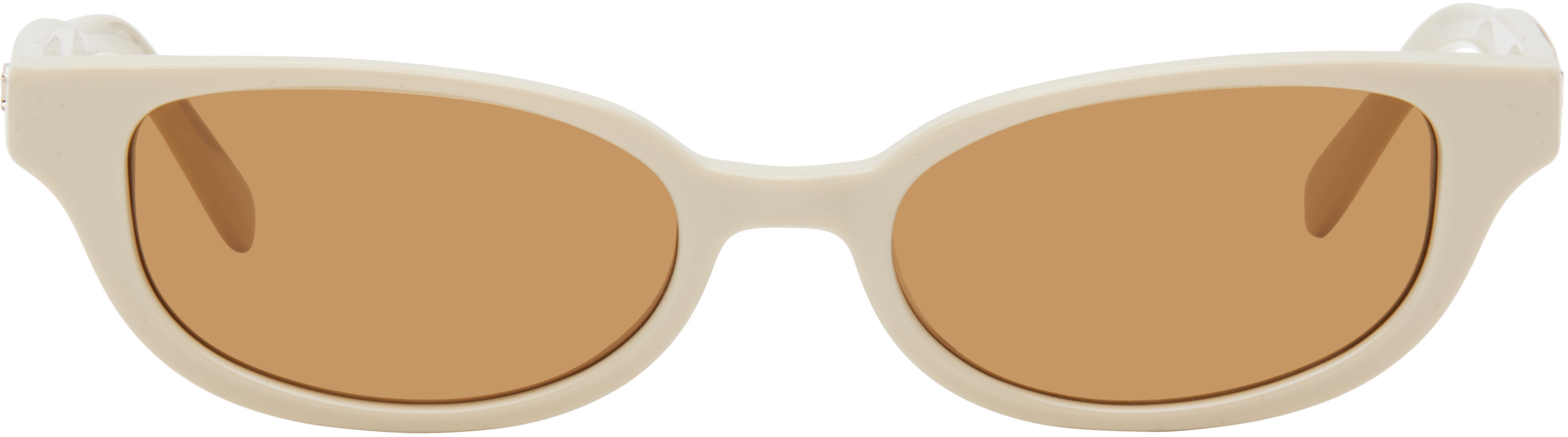 Dmy Studios Ssense Exclusive Off-white Romi Sunglasses In Ivory