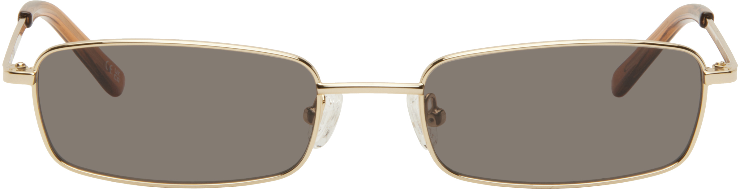 【関税込み】DMY Studios ゴールド Olsen サングラス DMY Studios: Gold Olsen Sunglasses | SSENSE 日本
