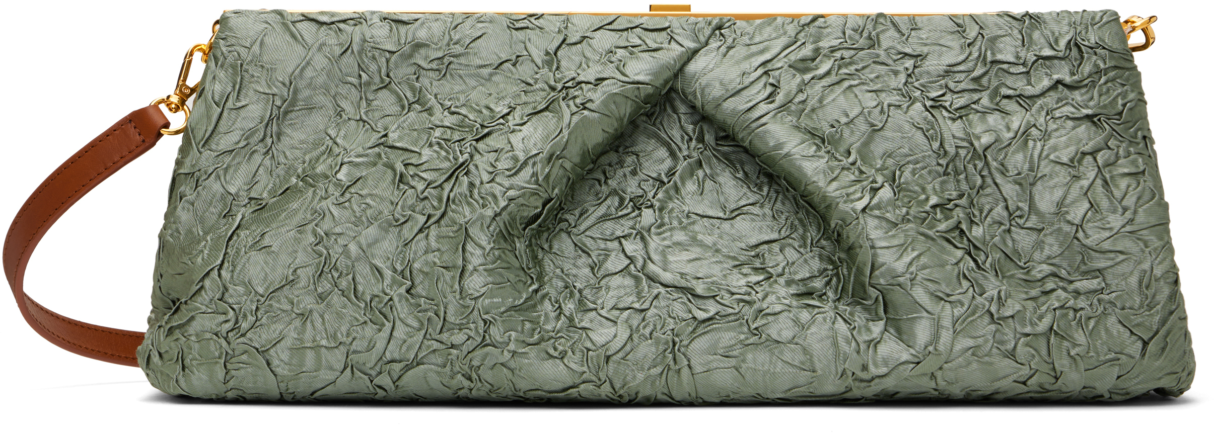 Gray Crushed Clutch