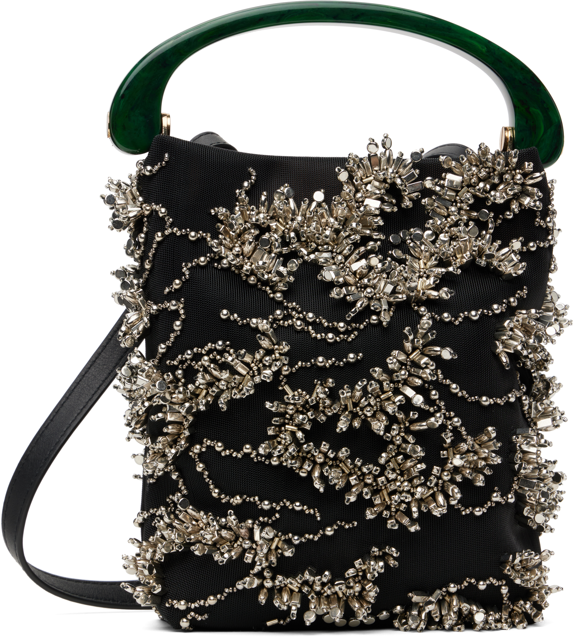 Dries Van Noten: ブラック マイクロ Leather バッグ | SSENSE 日本