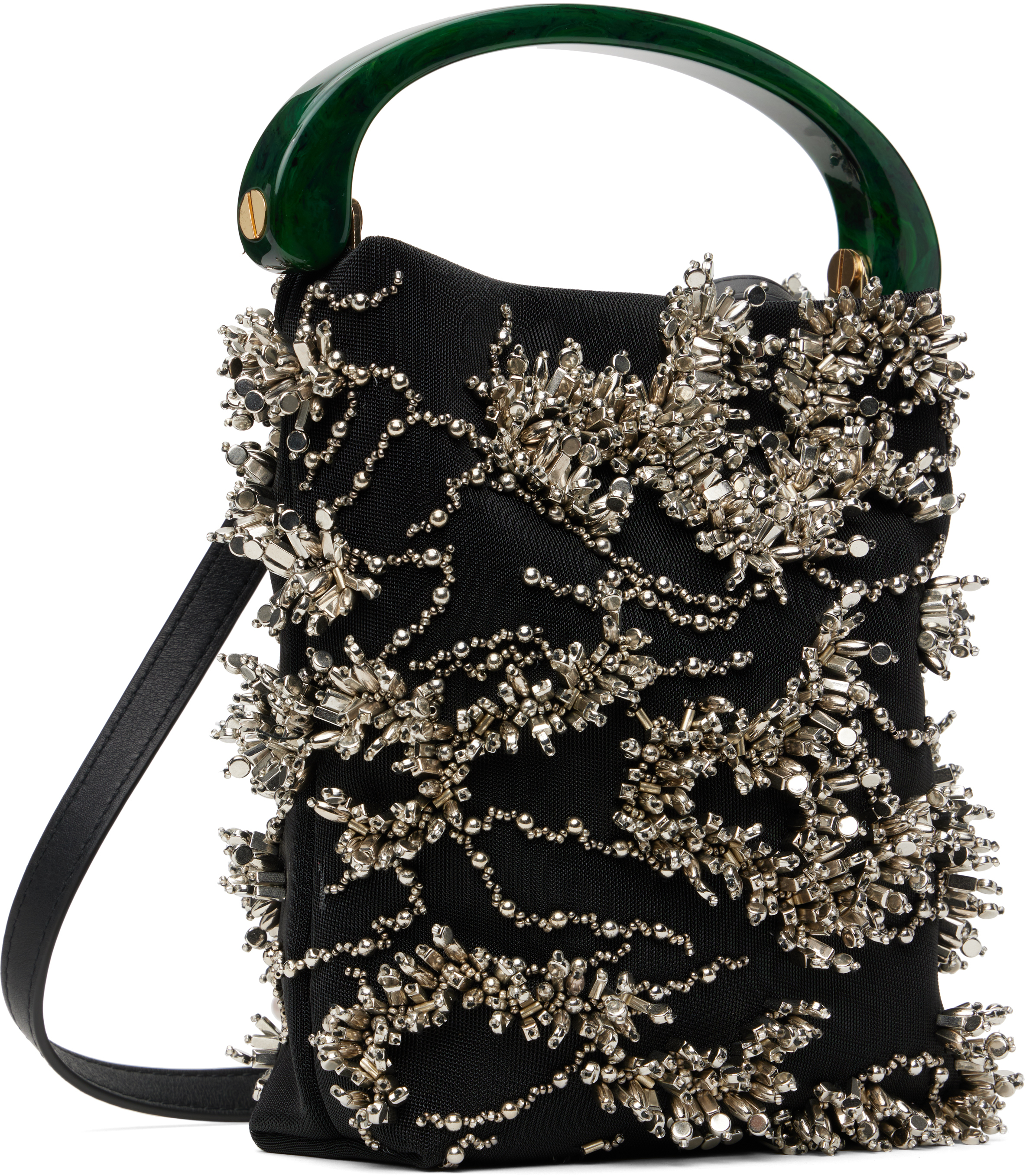 DRIES VAN NOTEN BLACK MICRO LEATHER BAG