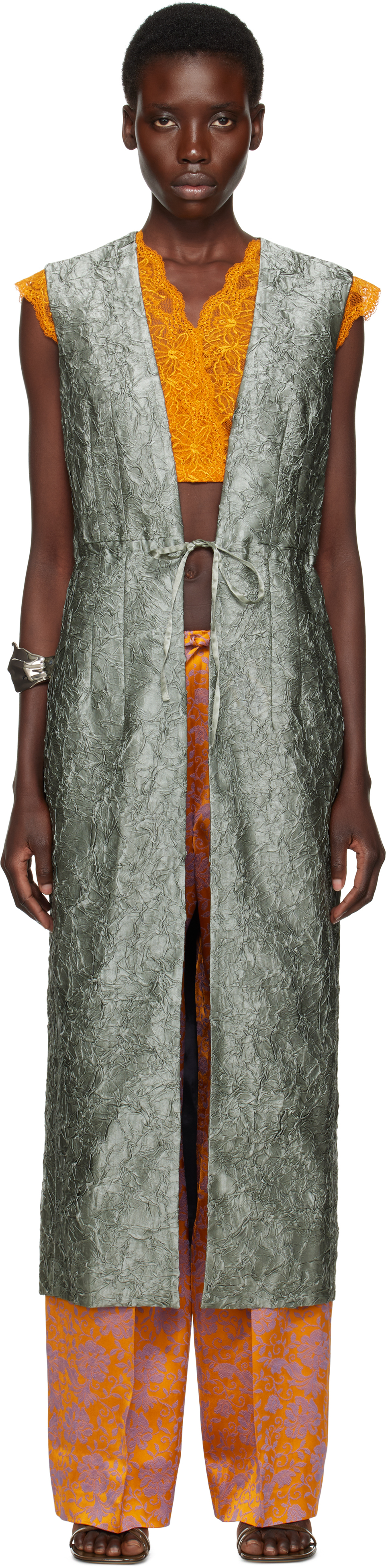 Green Sleeveless Coat